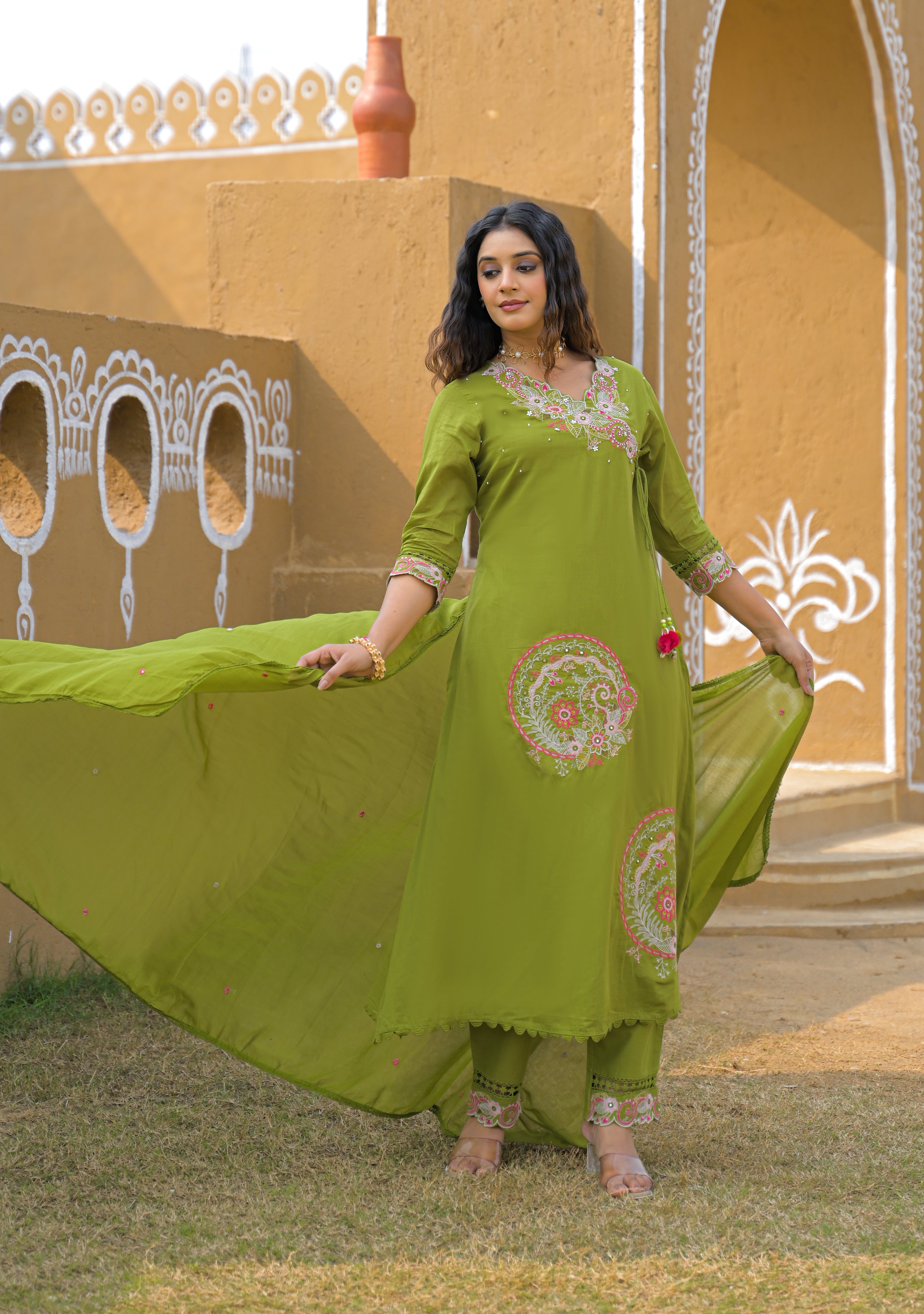 Premium Embroidered 3 Piece Suit