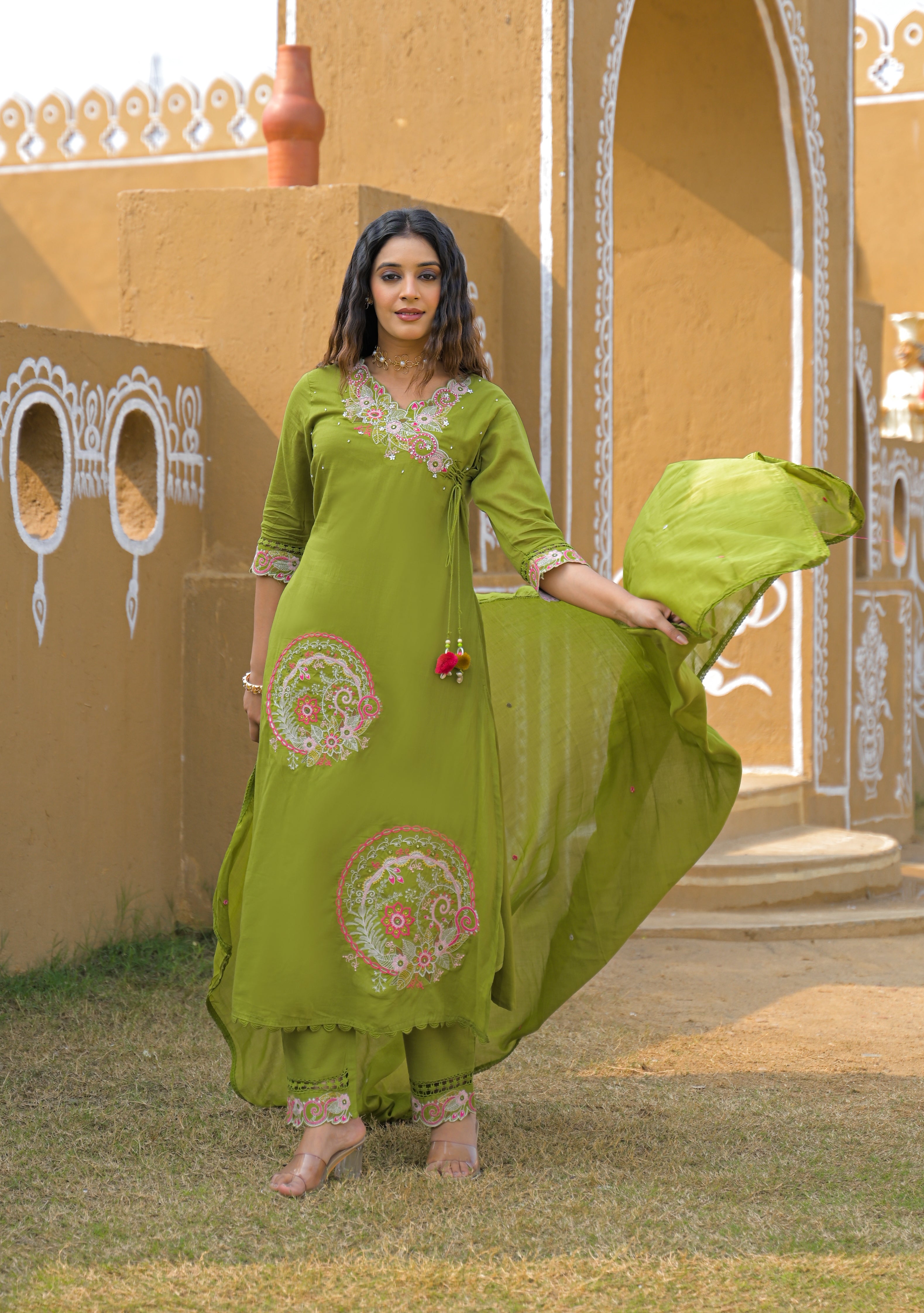 Premium Embroidered 3 Piece Suit