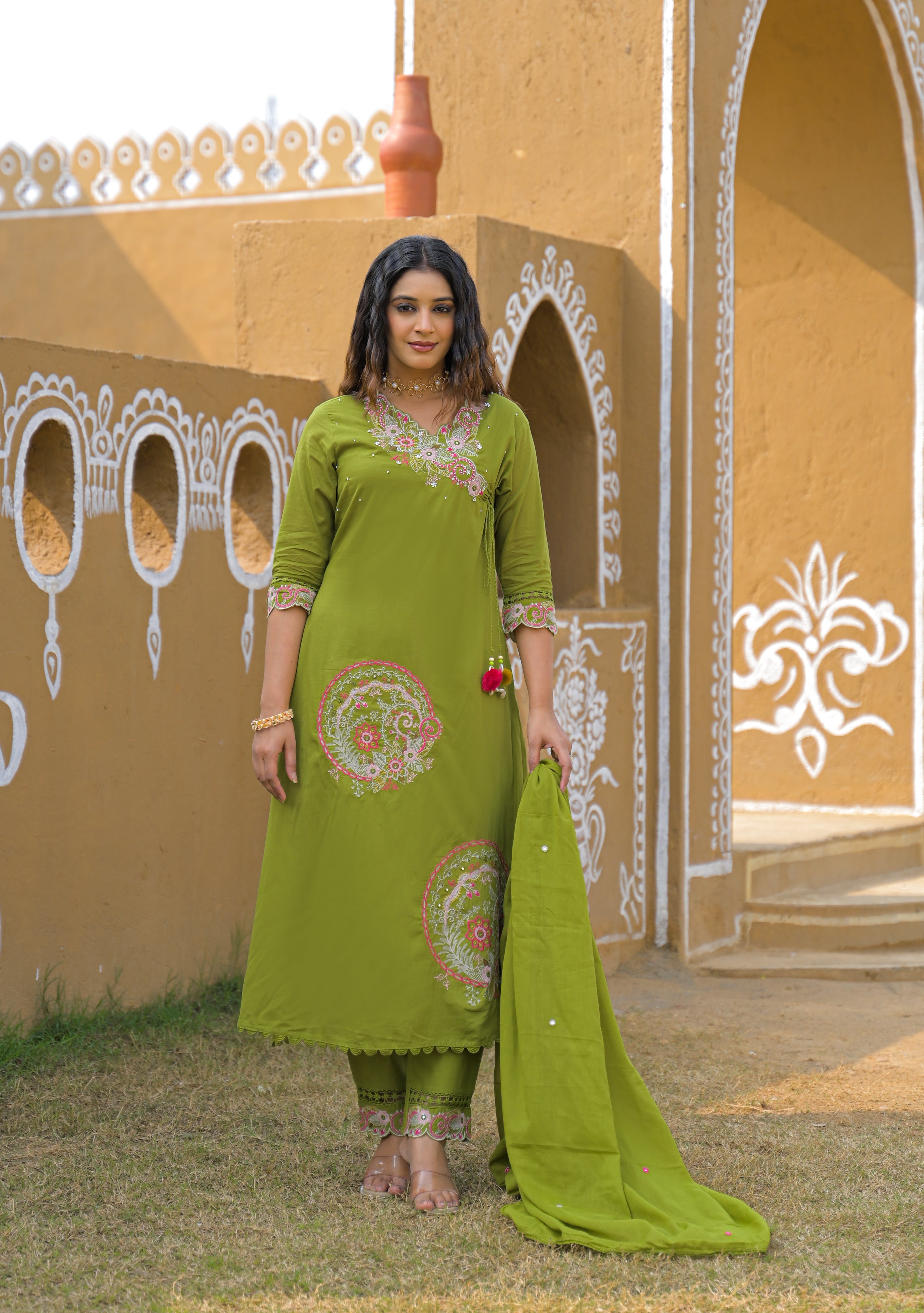Premium Embroidered 3 Piece Suit