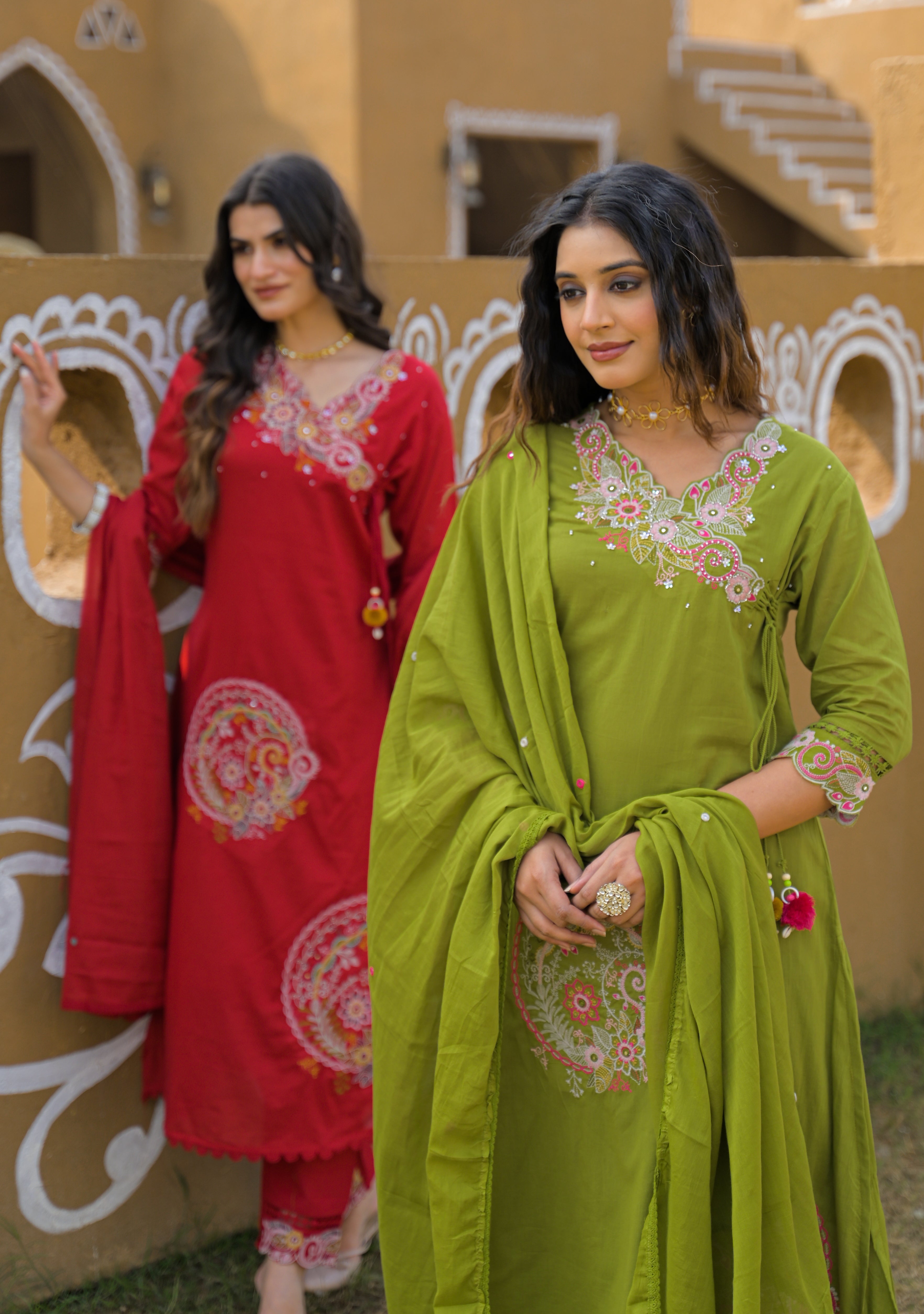 Premium Embroidered 3 Piece Suit