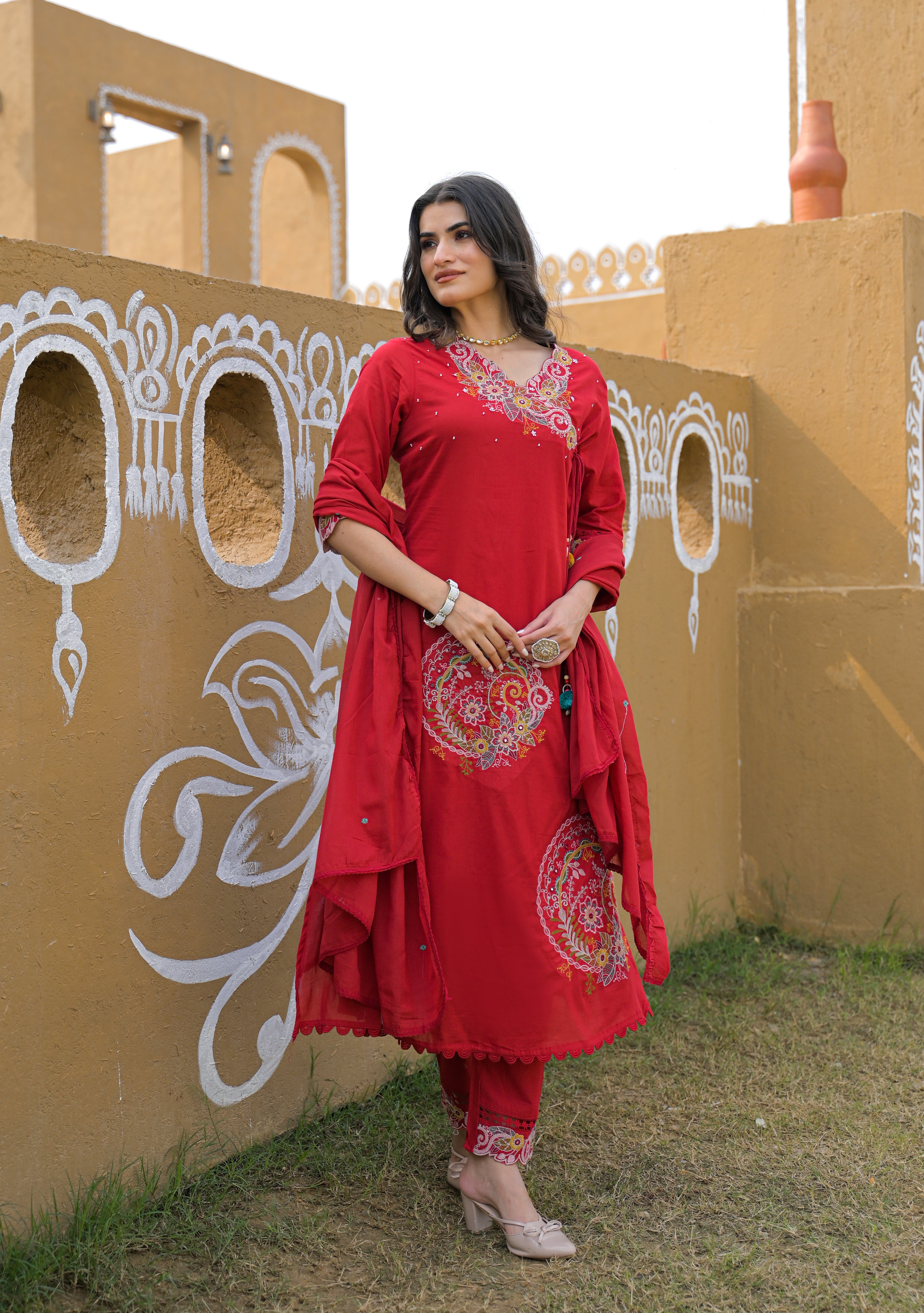 Premium Embroidered 3 Piece Suit