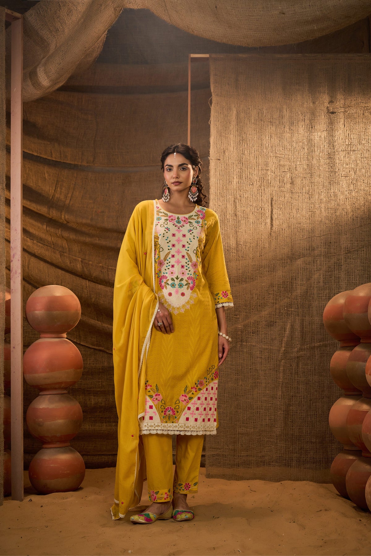 Meher A-Line Kurti Set
