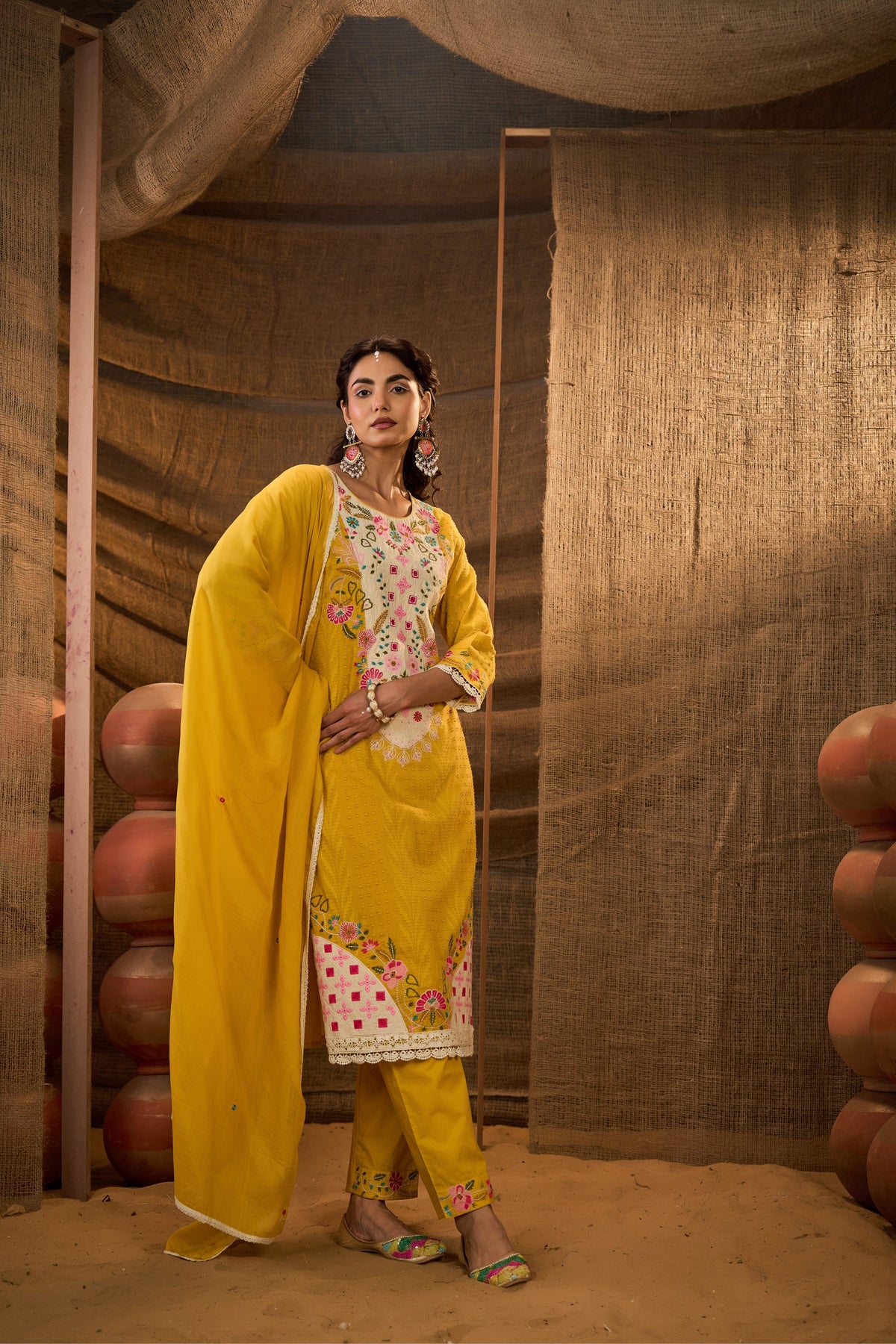 Meher A-Line Kurti Set