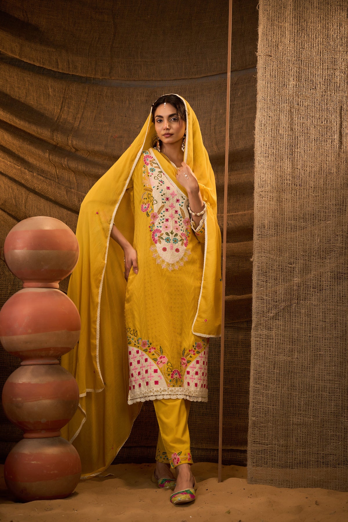Meher A-Line Kurti Set