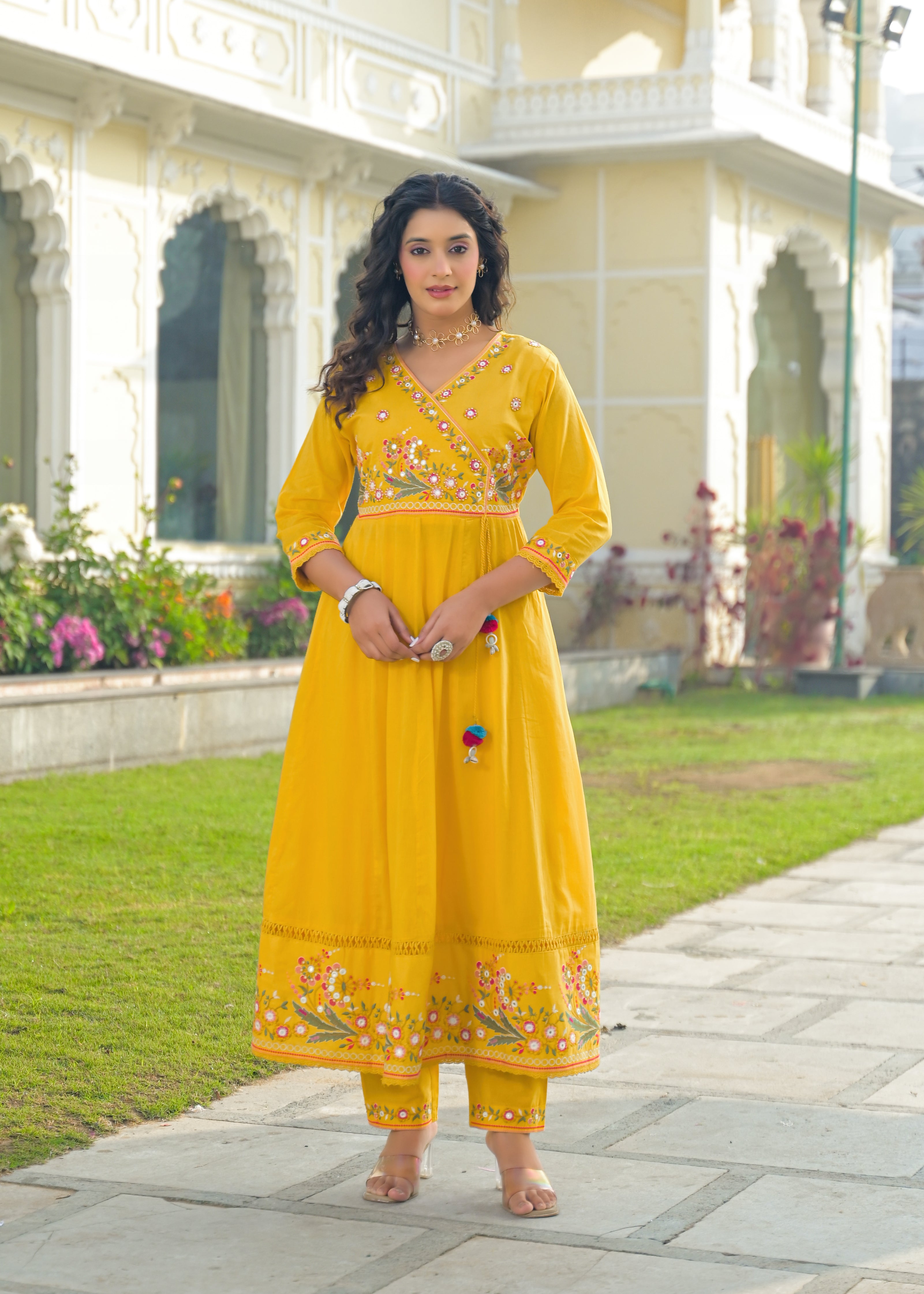 Designer Embroidered Anarkali Kurta Set with Dupatta