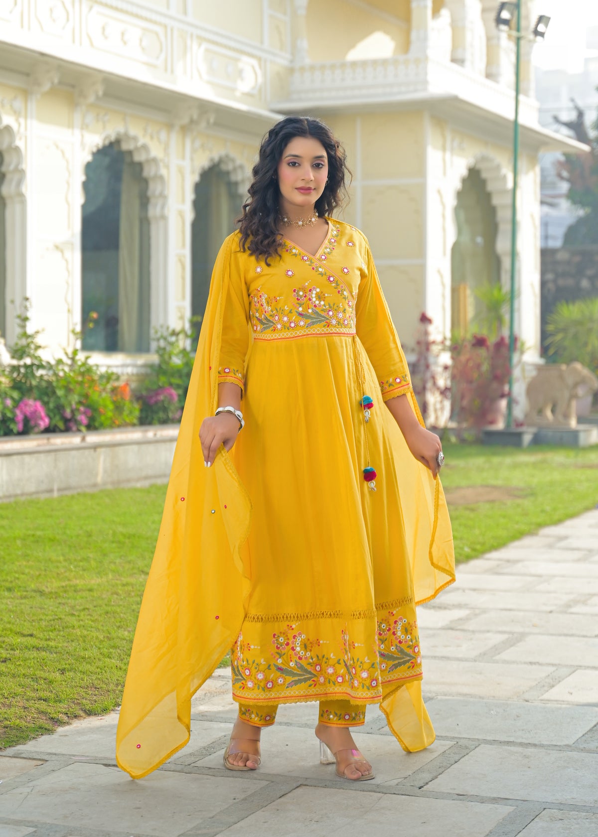 Designer Embroidered Anarkali Kurta Set with Dupatta