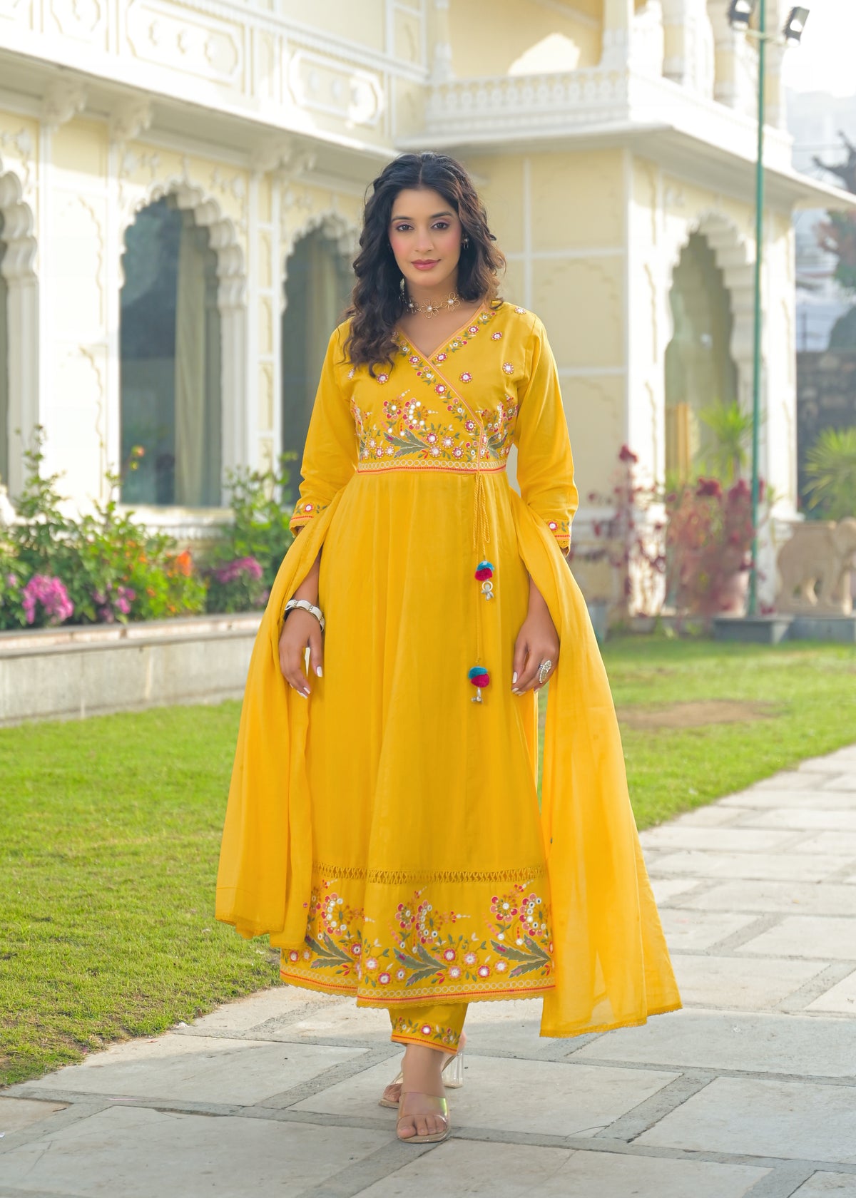 Designer Embroidered Anarkali Kurta Set with Dupatta