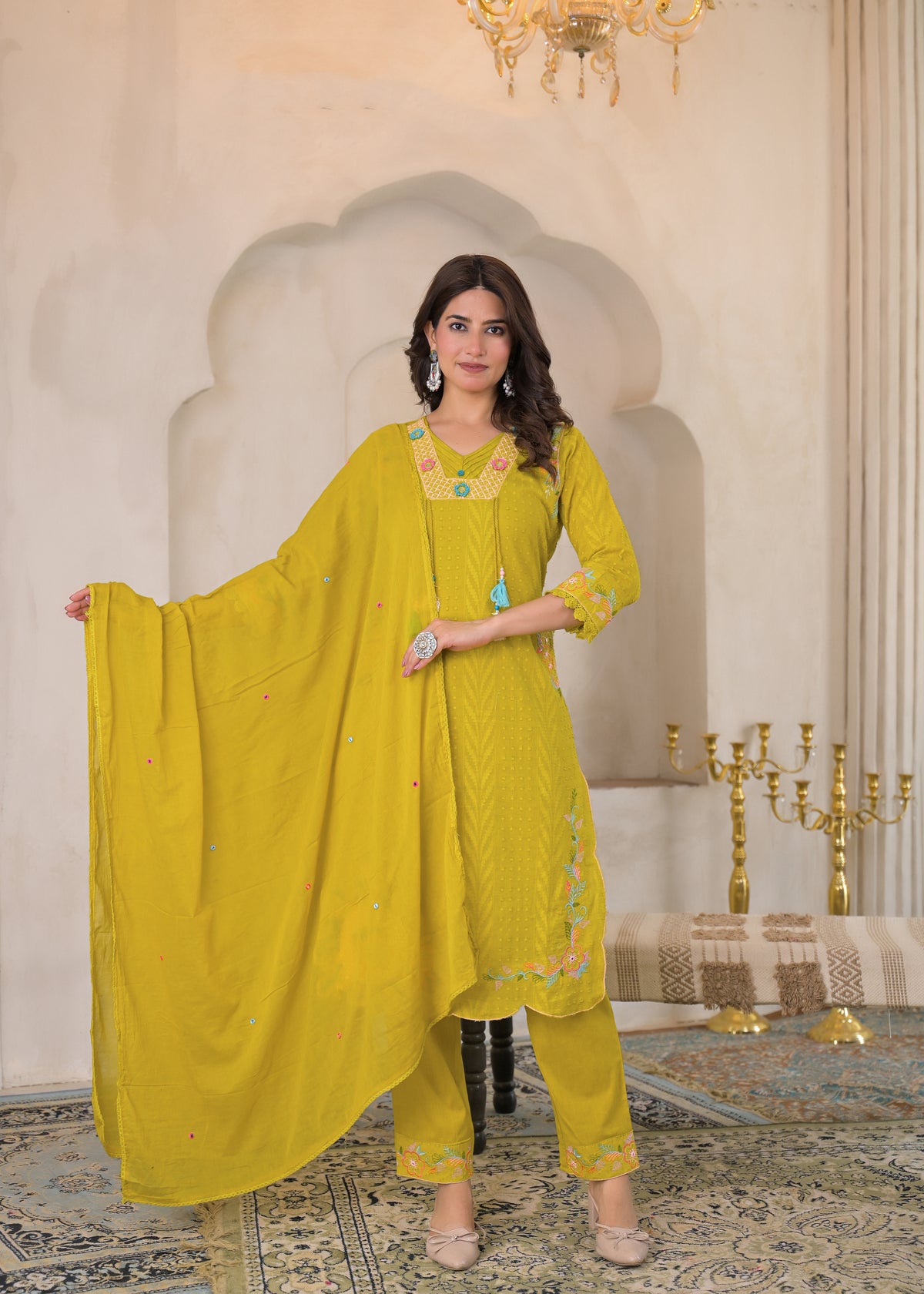 Premium 3-Piece Ethnic Suit Set