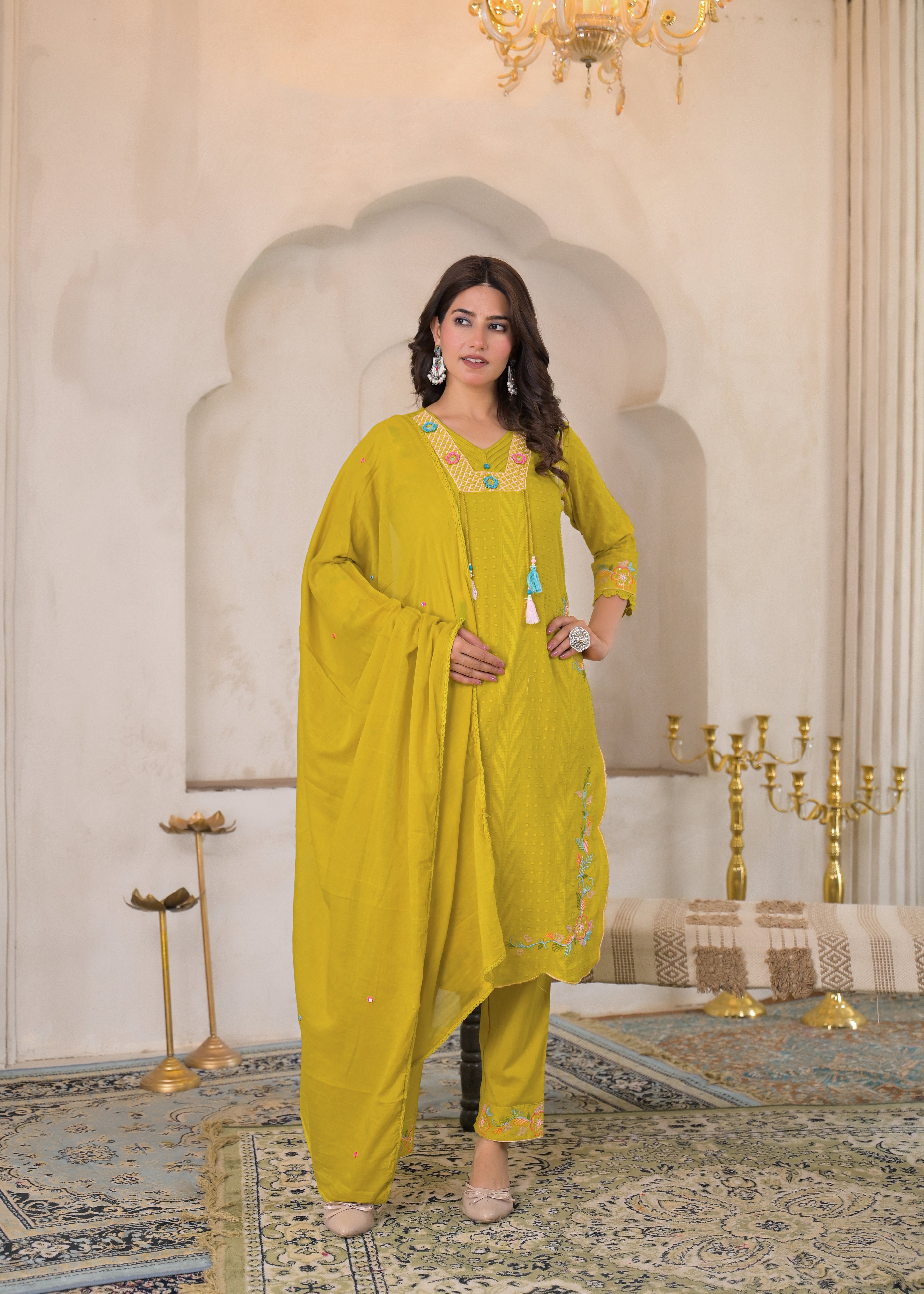 Premium 3-Piece Ethnic Suit Set