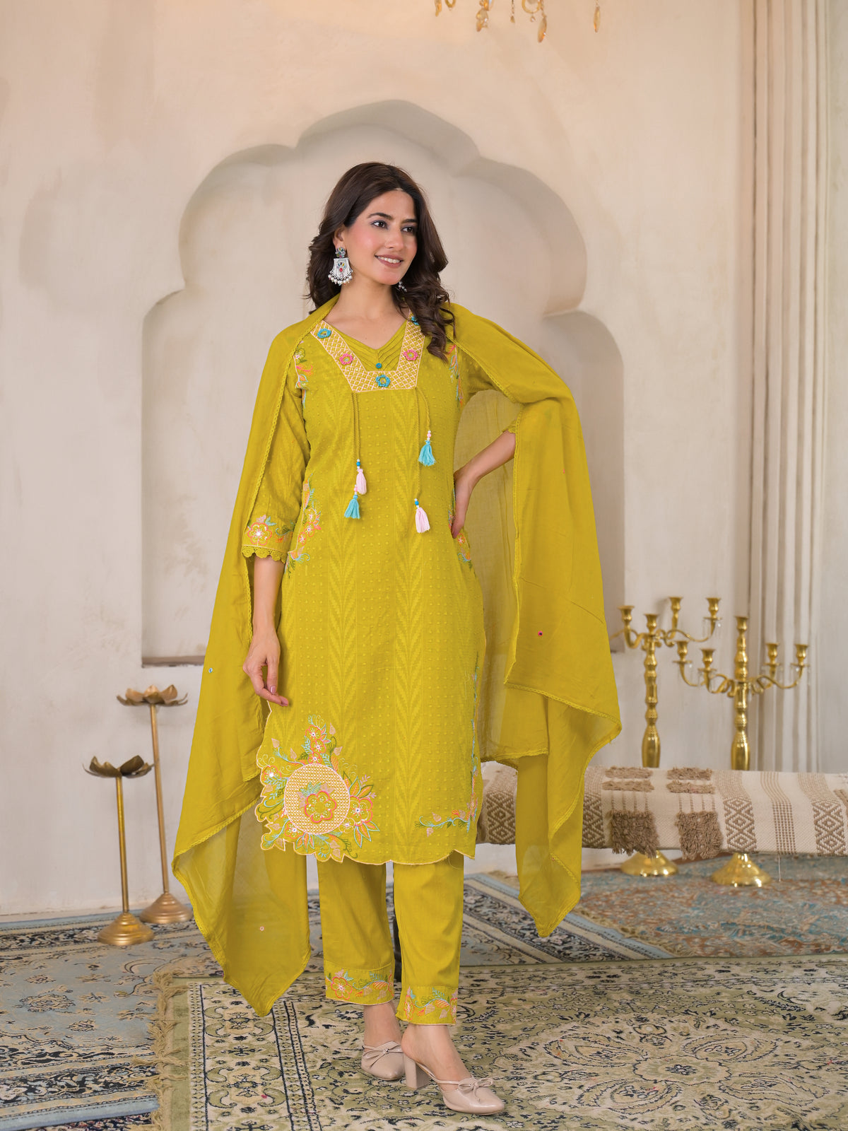 Premium 3-Piece Ethnic Suit Set