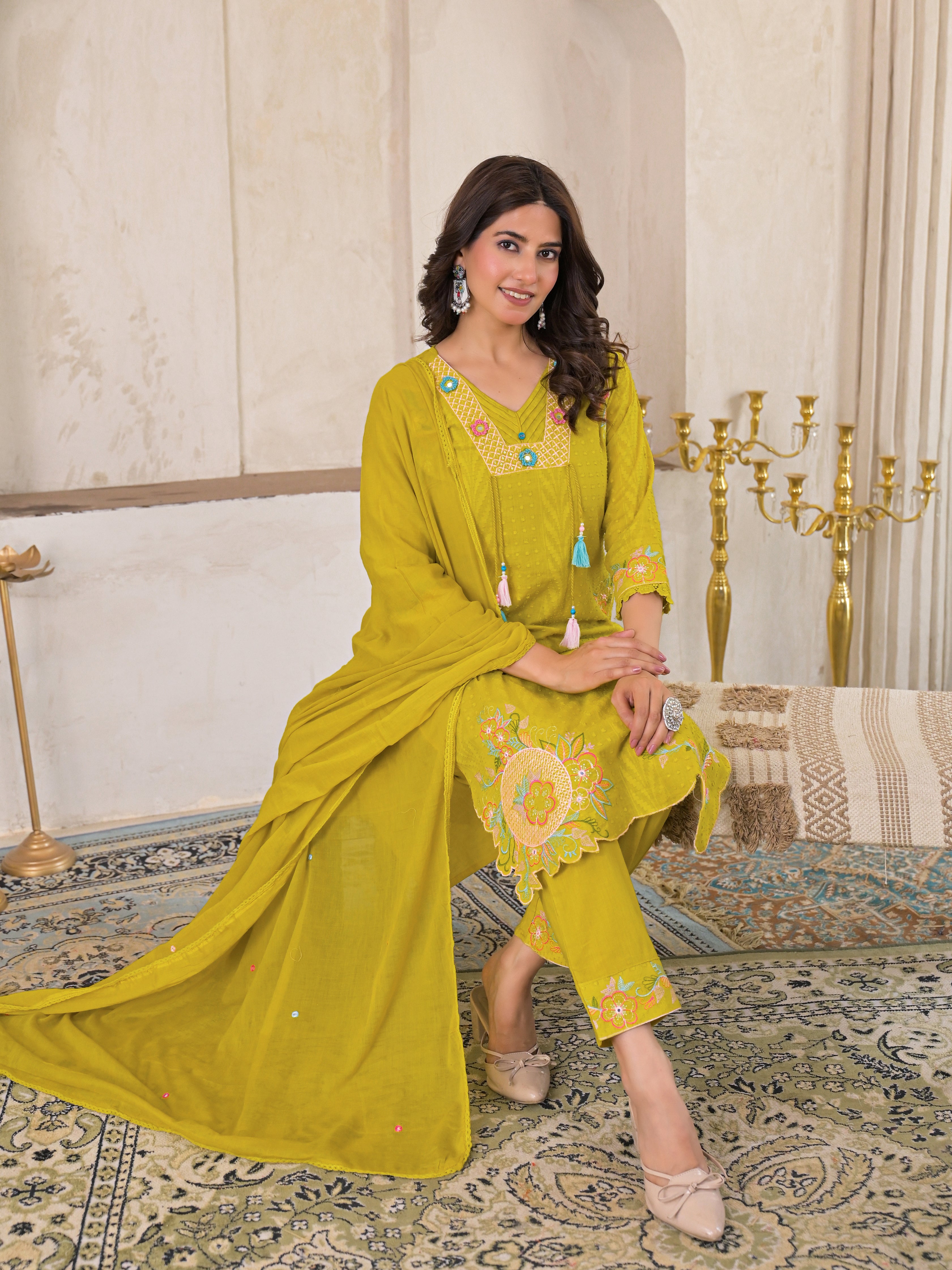 Premium 3-Piece Ethnic Suit Set