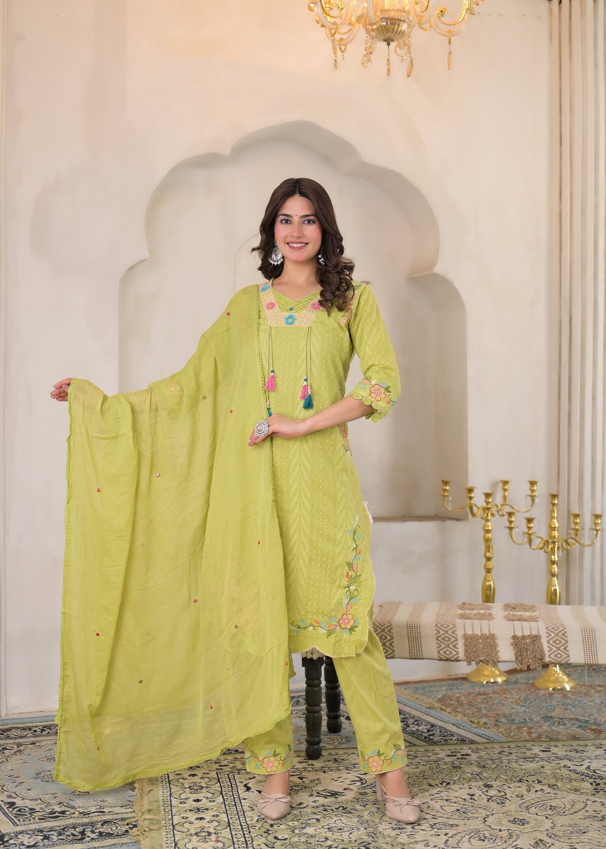 Premium 3-Piece Ethnic Suit Set