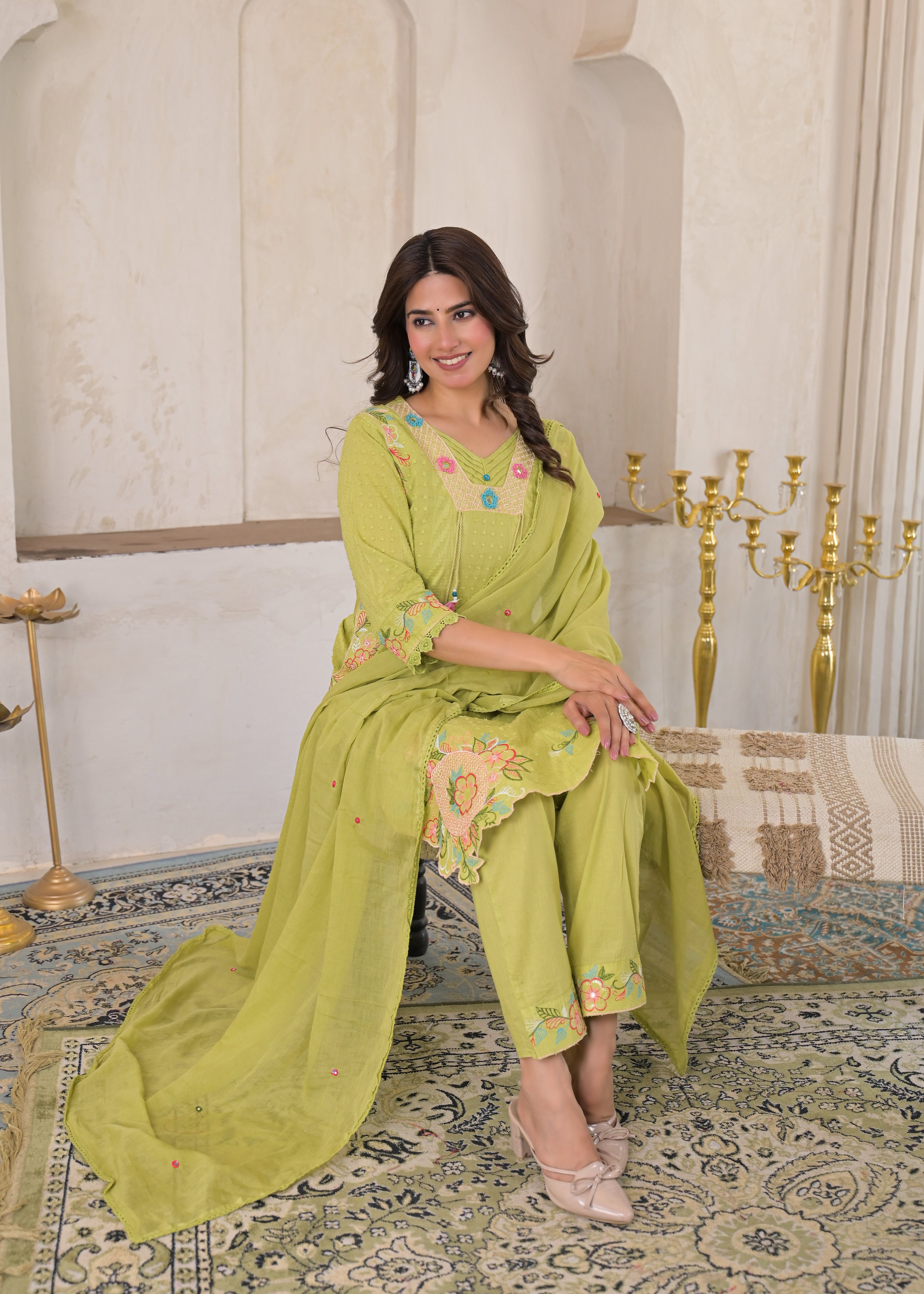 Premium 3-Piece Ethnic Suit Set
