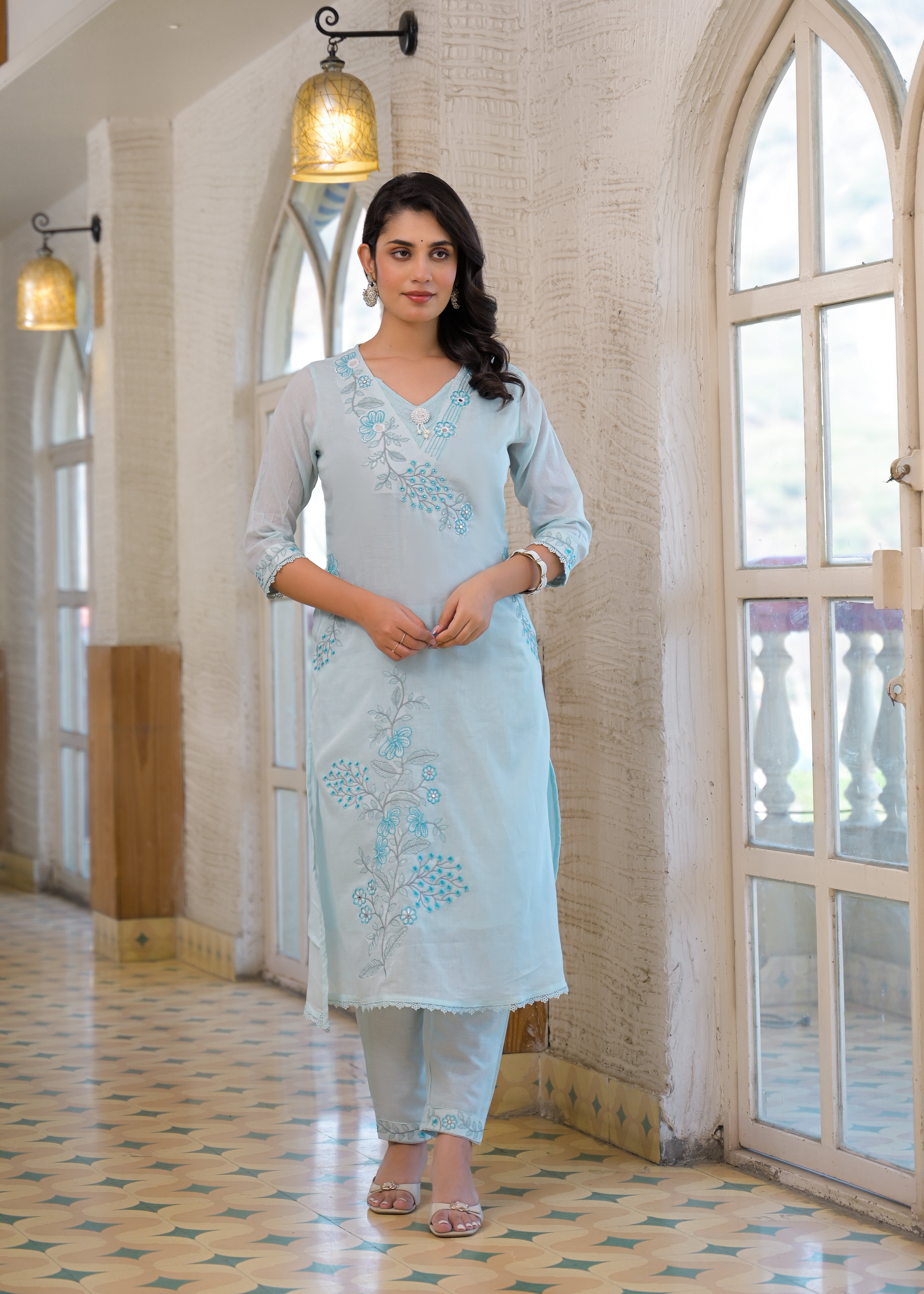 Premium Embroidered 3 Piece Suit