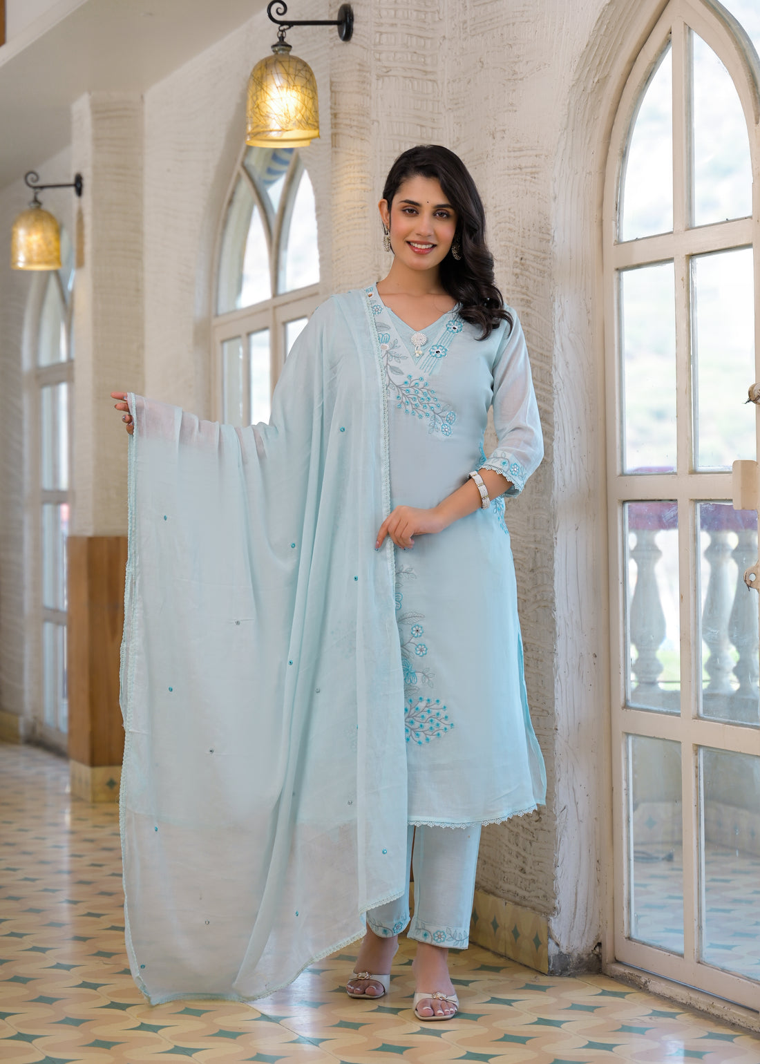 Premium Embroidered 3 Piece Suit