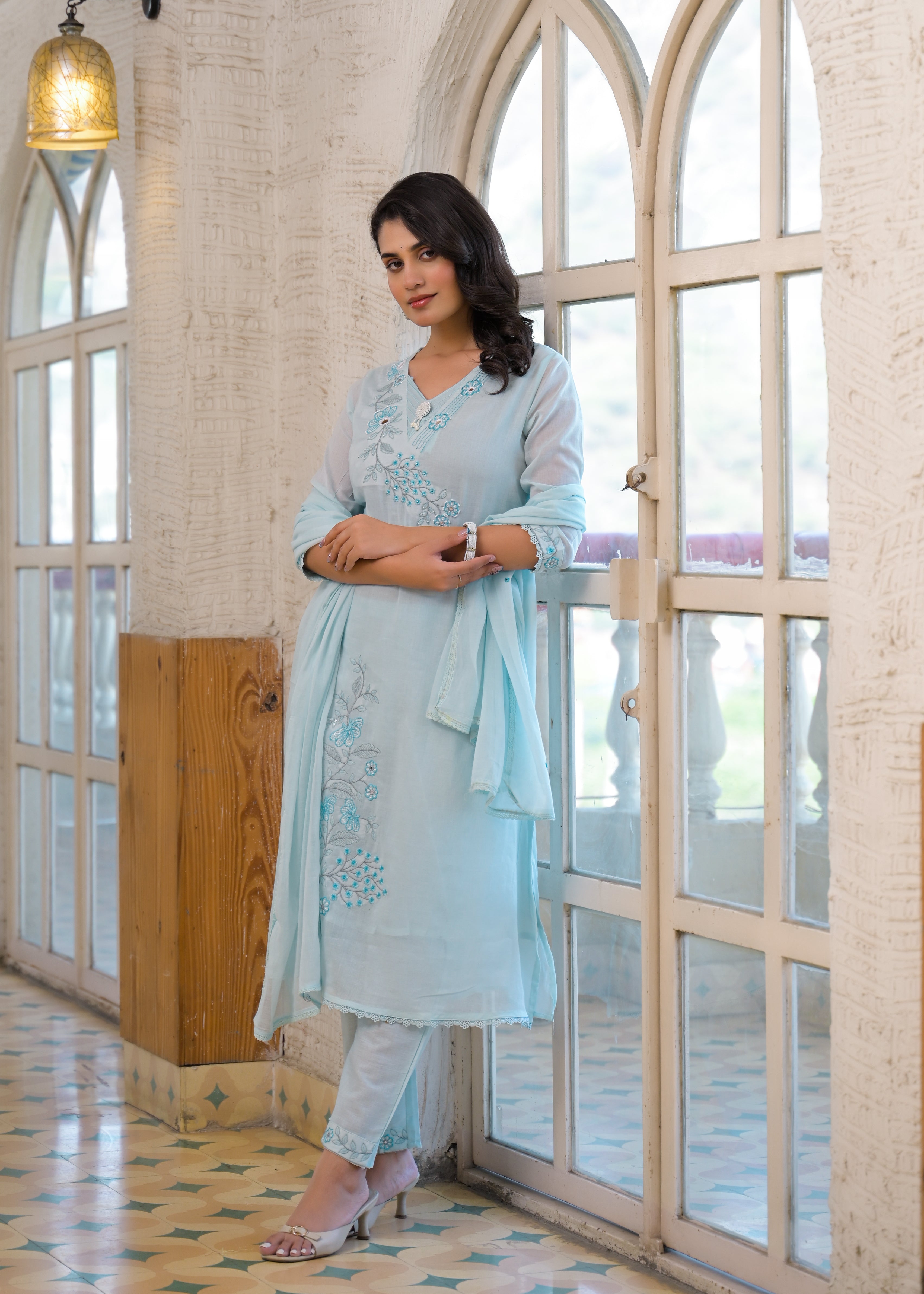 Premium Embroidered 3 Piece Suit