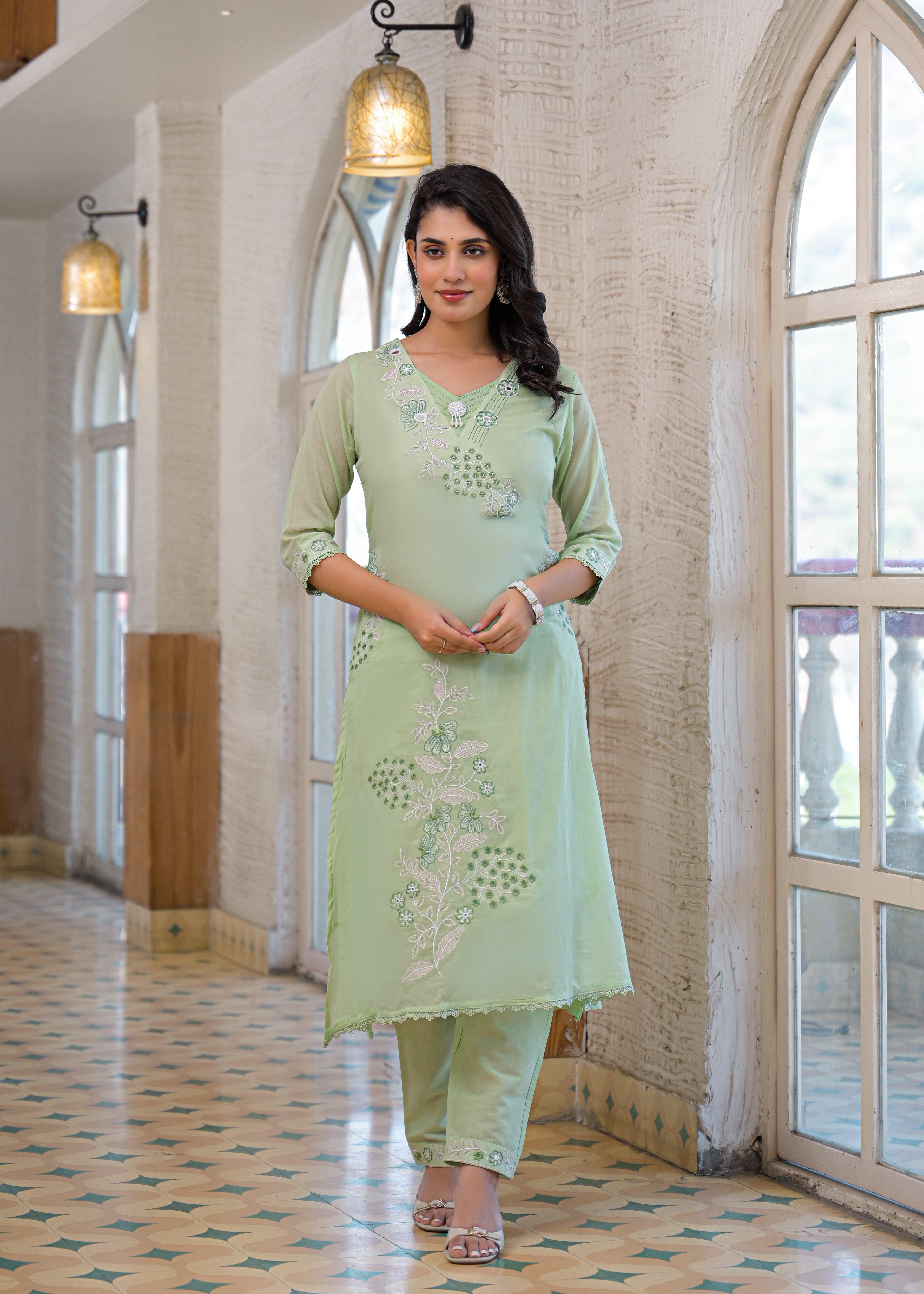 Premium Embroidered 3 Piece Suit