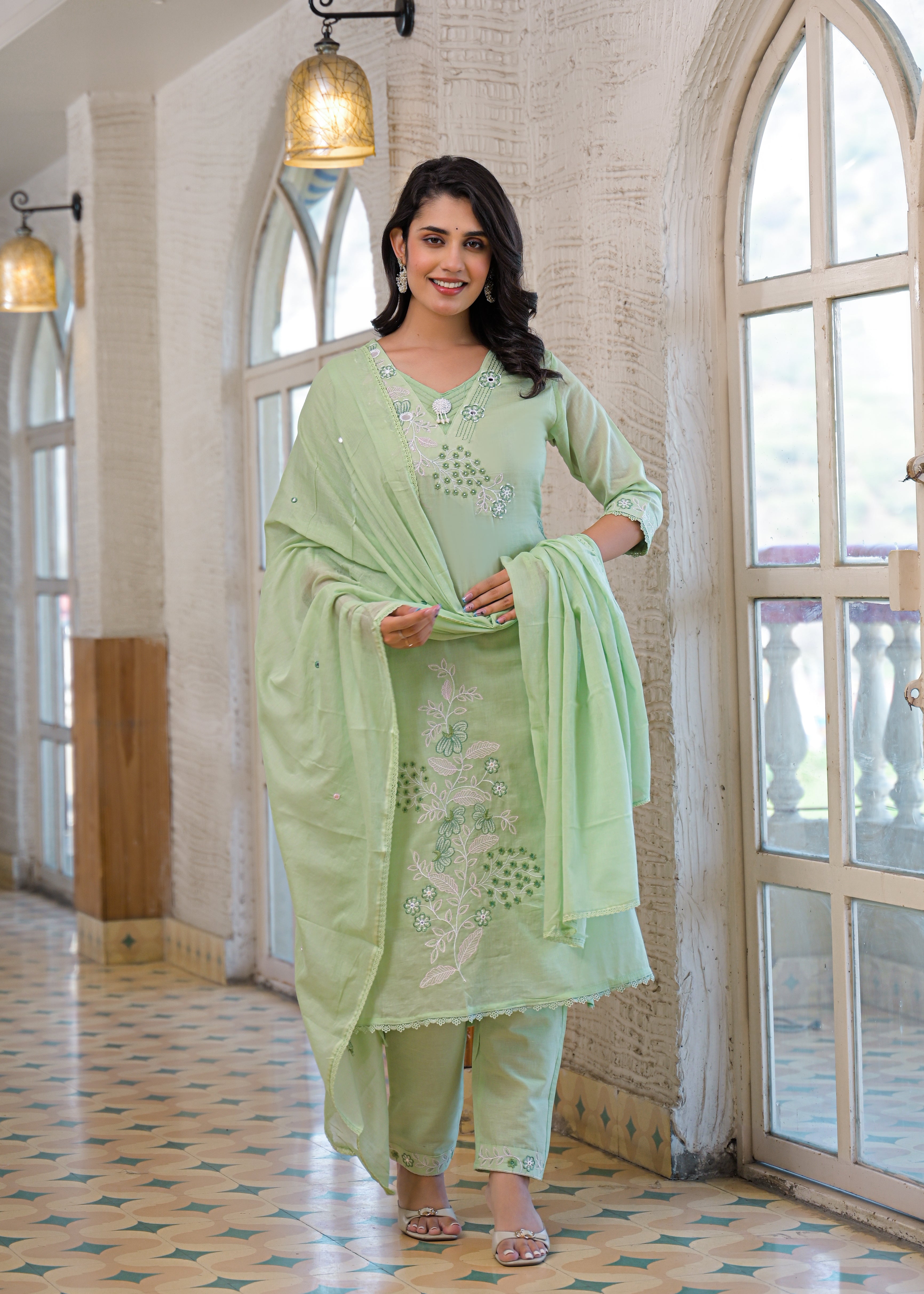 Premium Embroidered 3 Piece Suit