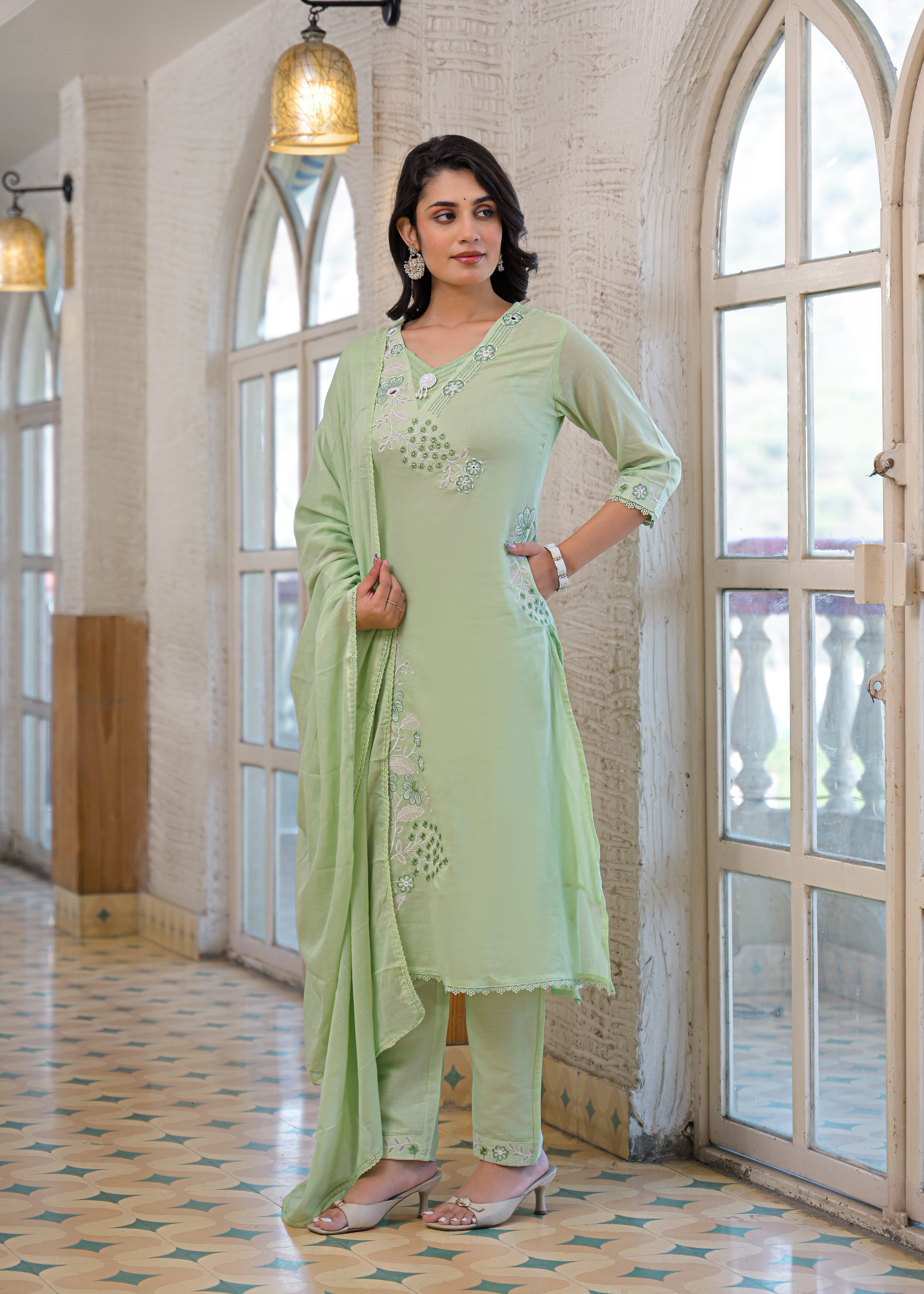 Premium Embroidered 3 Piece Suit