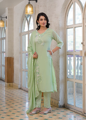 Premium Embroidered 3 Piece Suit