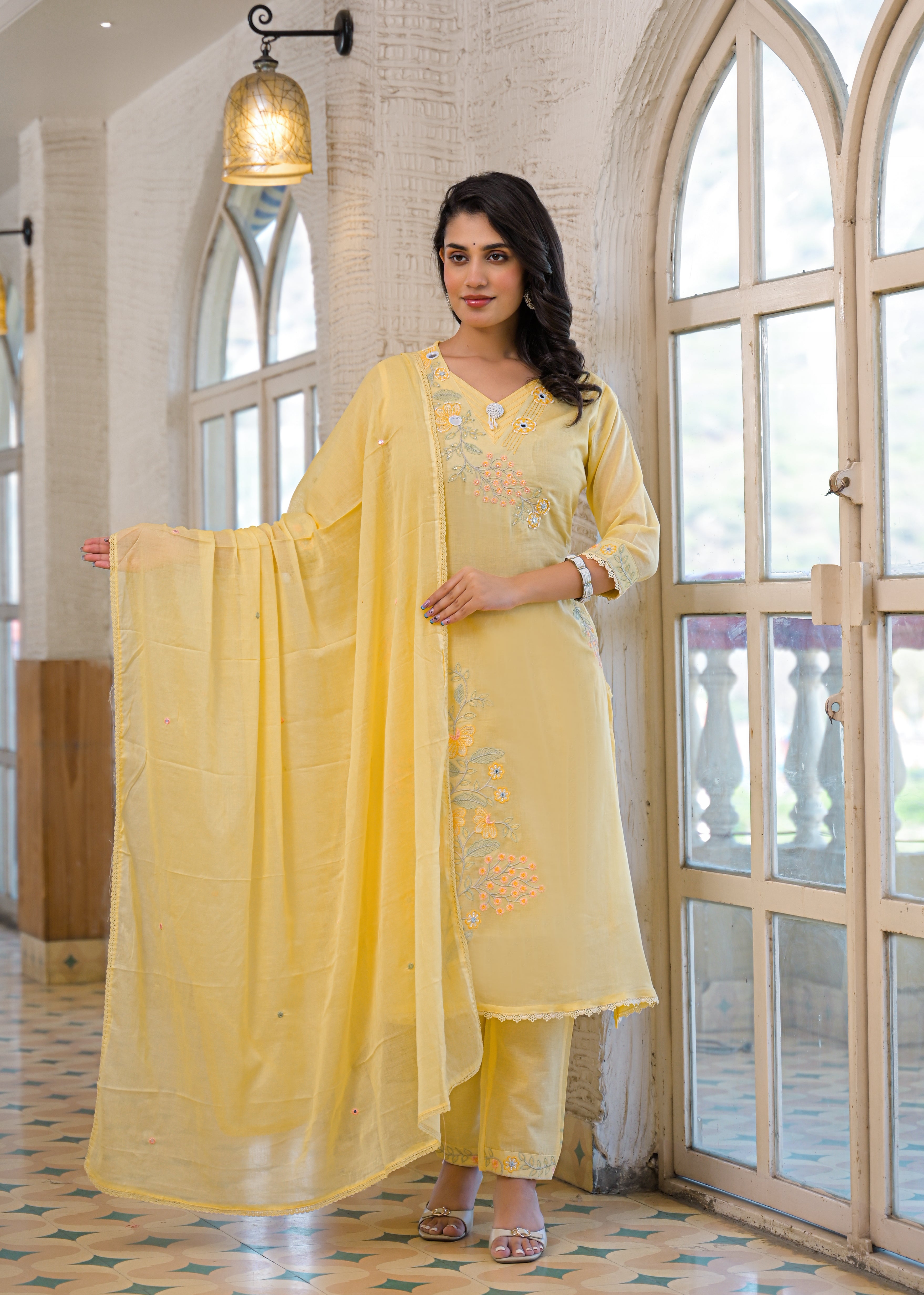 Premium Embroidered 3 Piece Suit