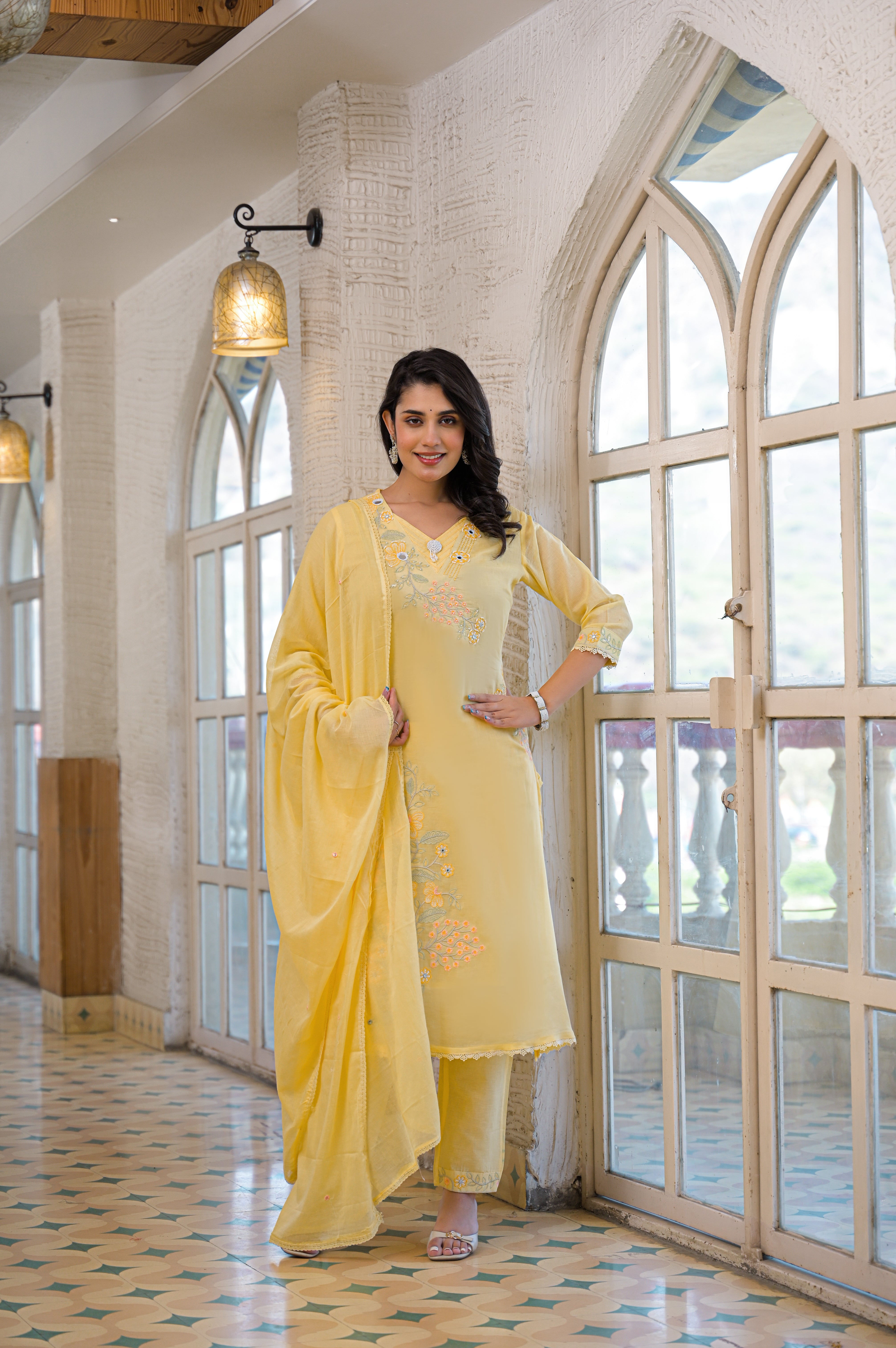 Premium Embroidered 3 Piece Suit
