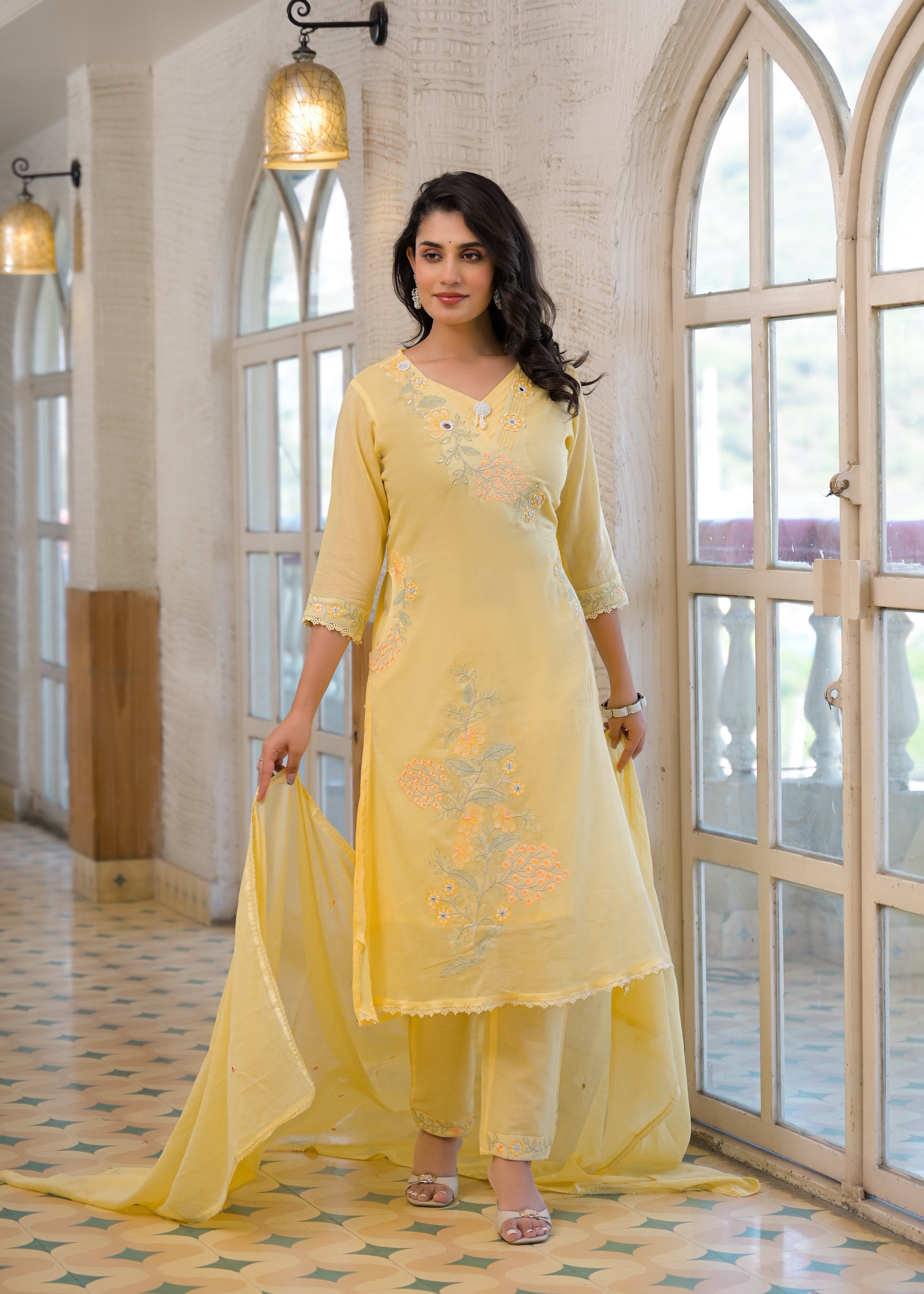 Premium Embroidered 3 Piece Suit