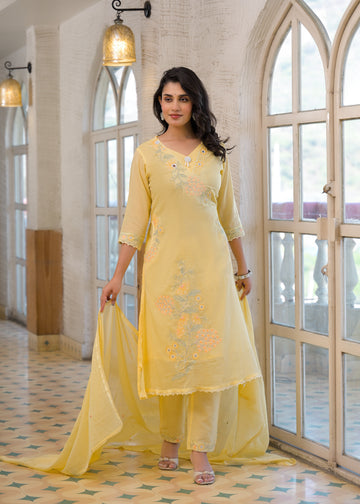 Premium Embroidered 3 Piece Suit