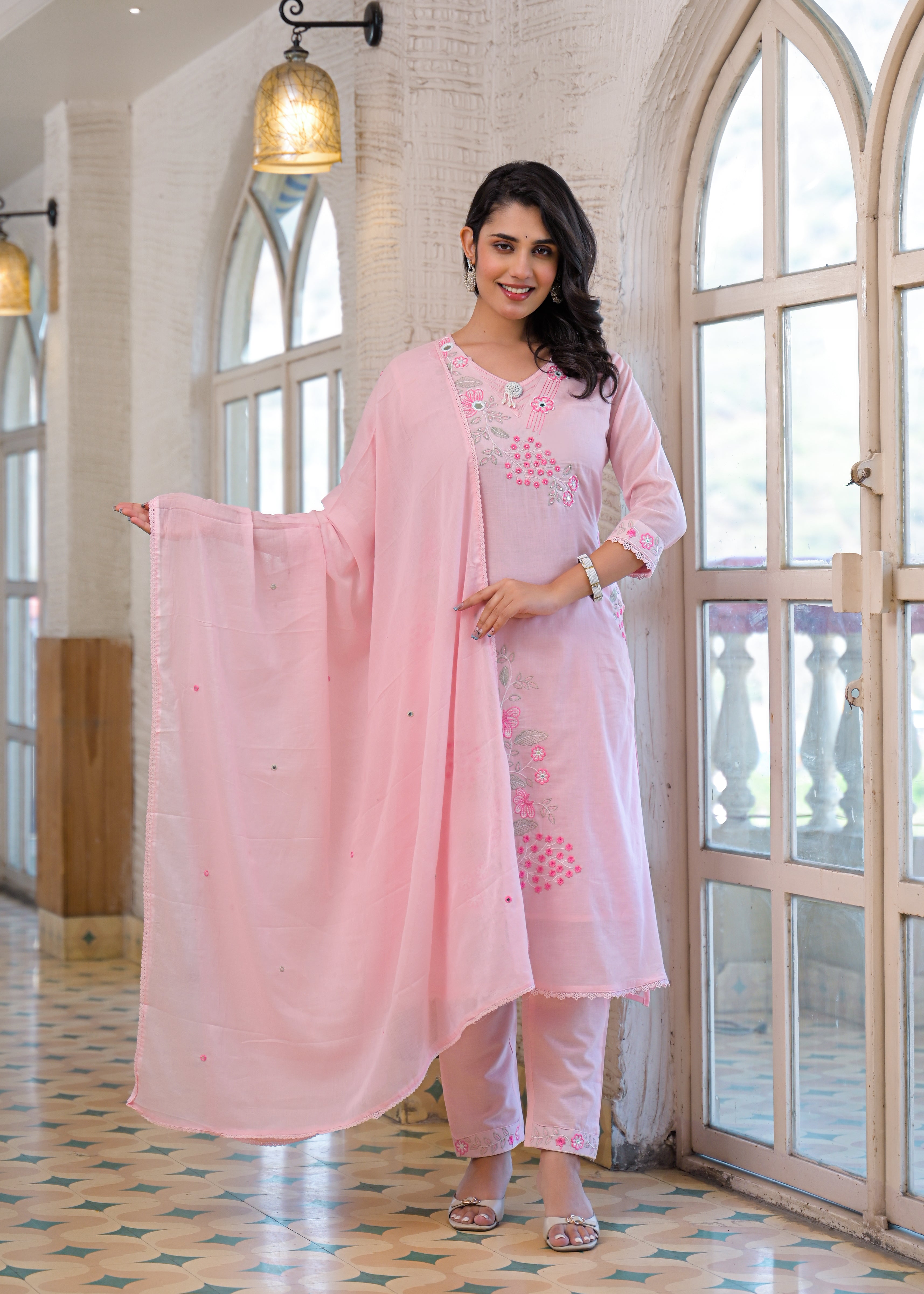 Premium Embroidered 3 Piece Suit