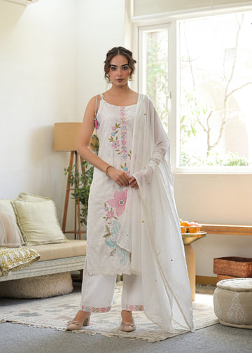 Premium 3-Piece Ethnic Suit Set (Kurta, Pant & Dupatta)