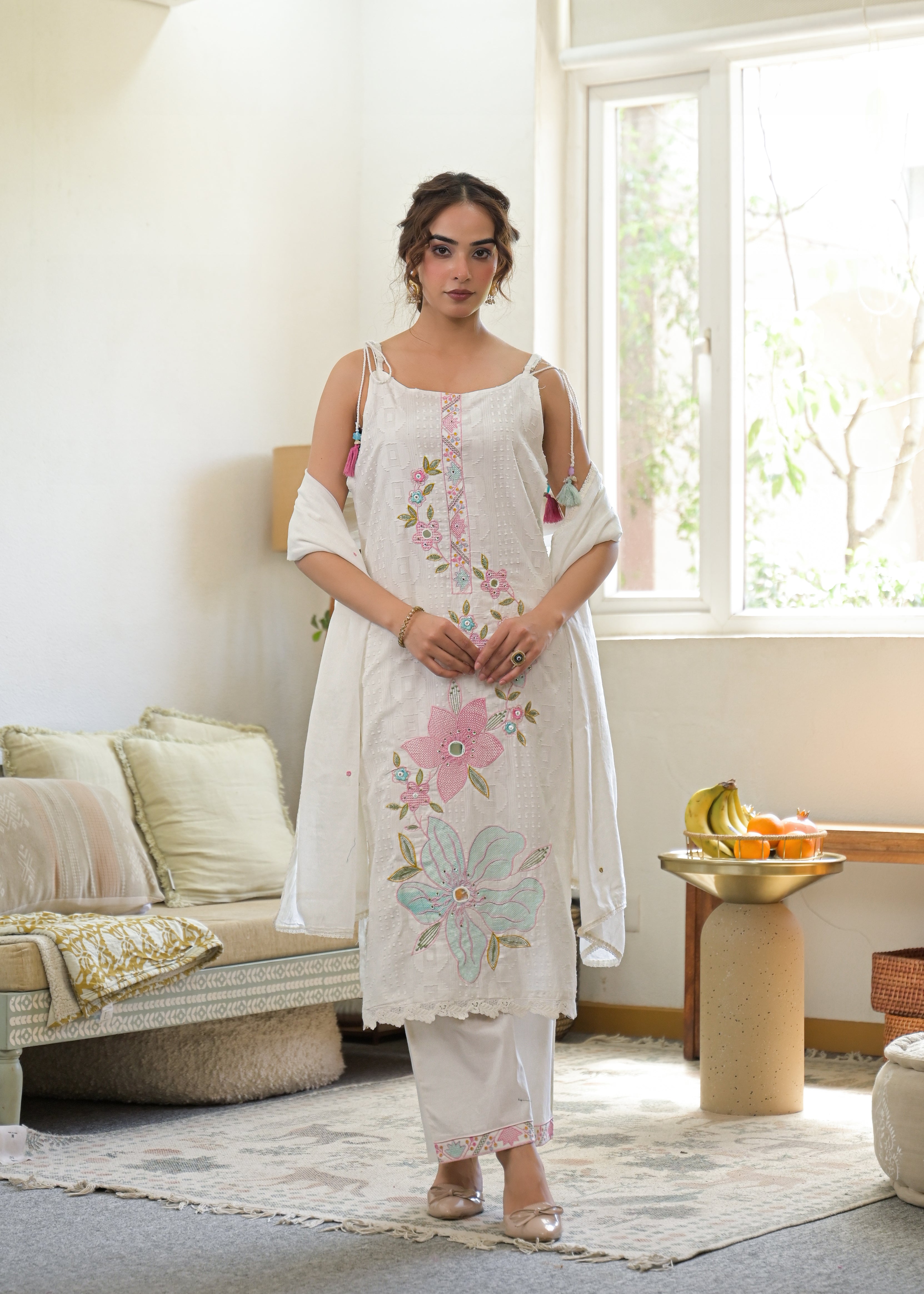 Premium 3-Piece Ethnic Suit Set (Kurta, Pant & Dupatta)