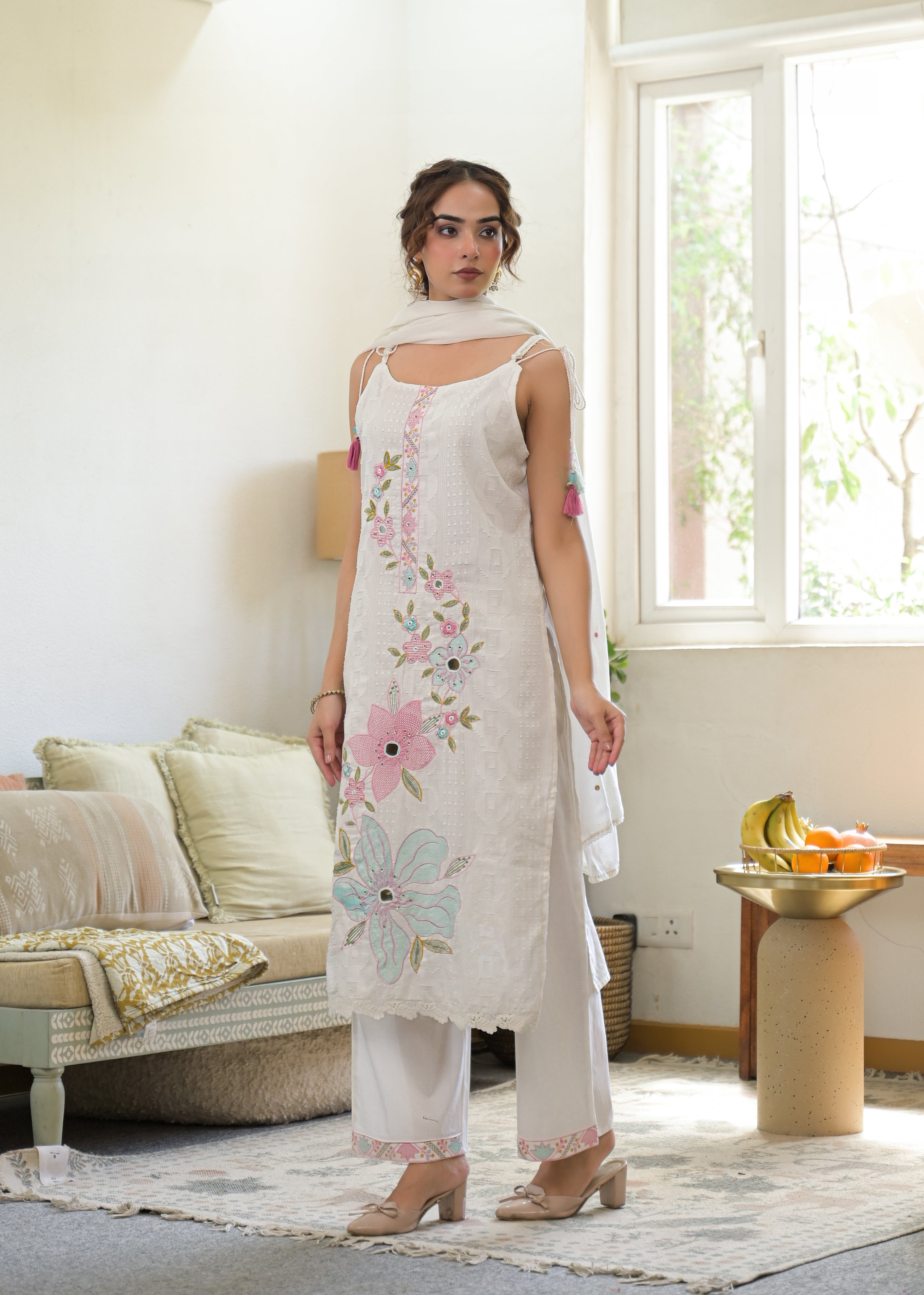 Premium 3-Piece Ethnic Suit Set (Kurta, Pant & Dupatta)