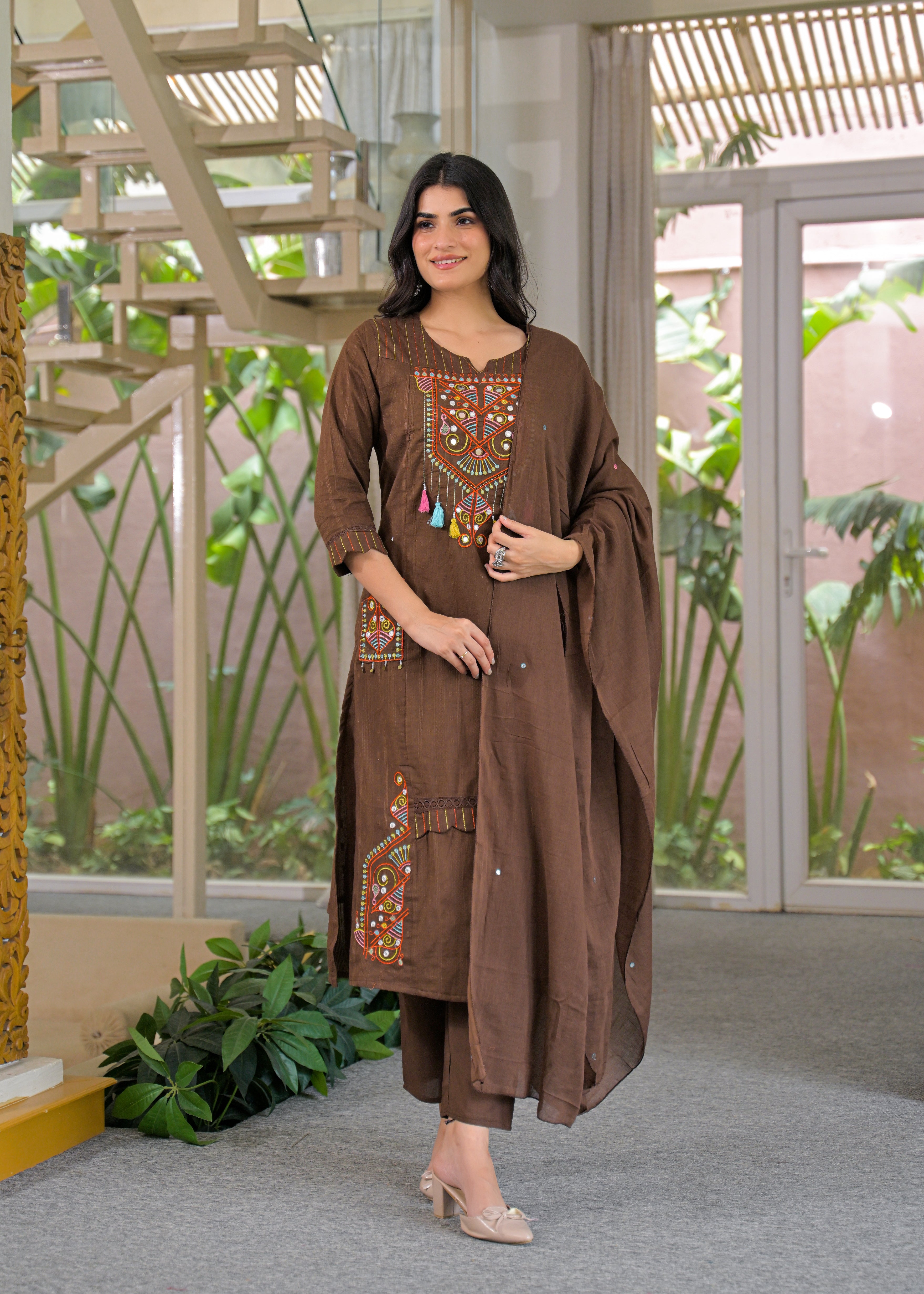 Kurta Pant with Dupatta / 3-Piece Set