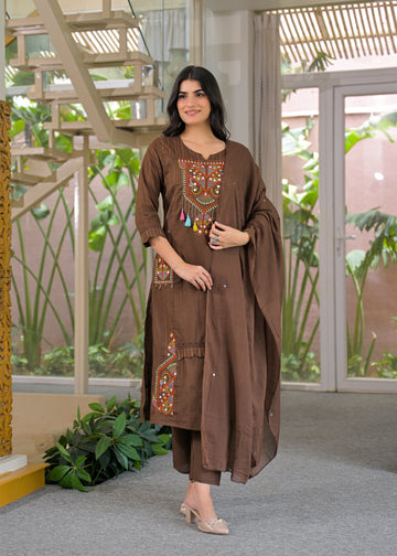 Kurta Pant with Dupatta / 3-Piece Set