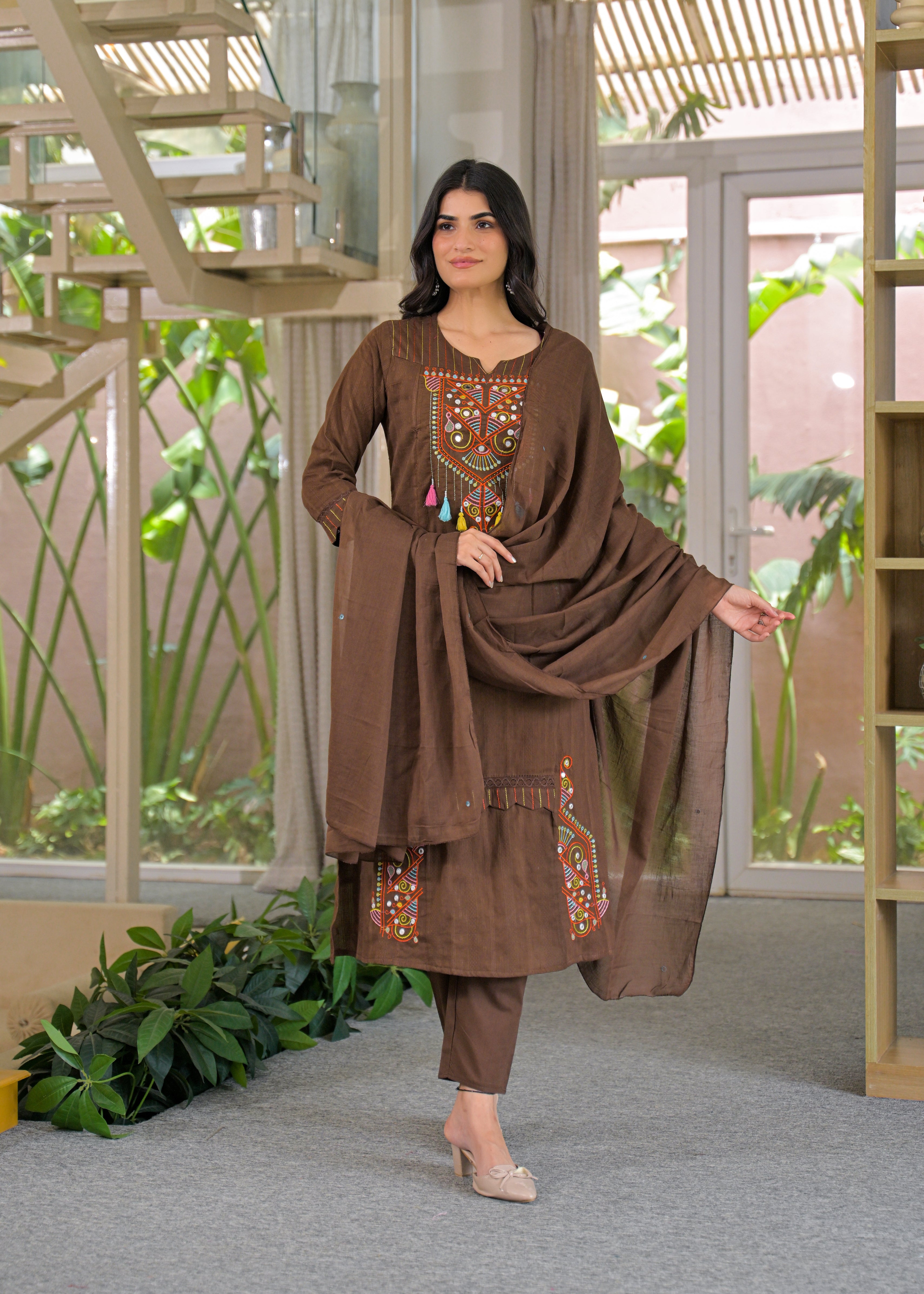 Kurta Pant with Dupatta / 3-Piece Set