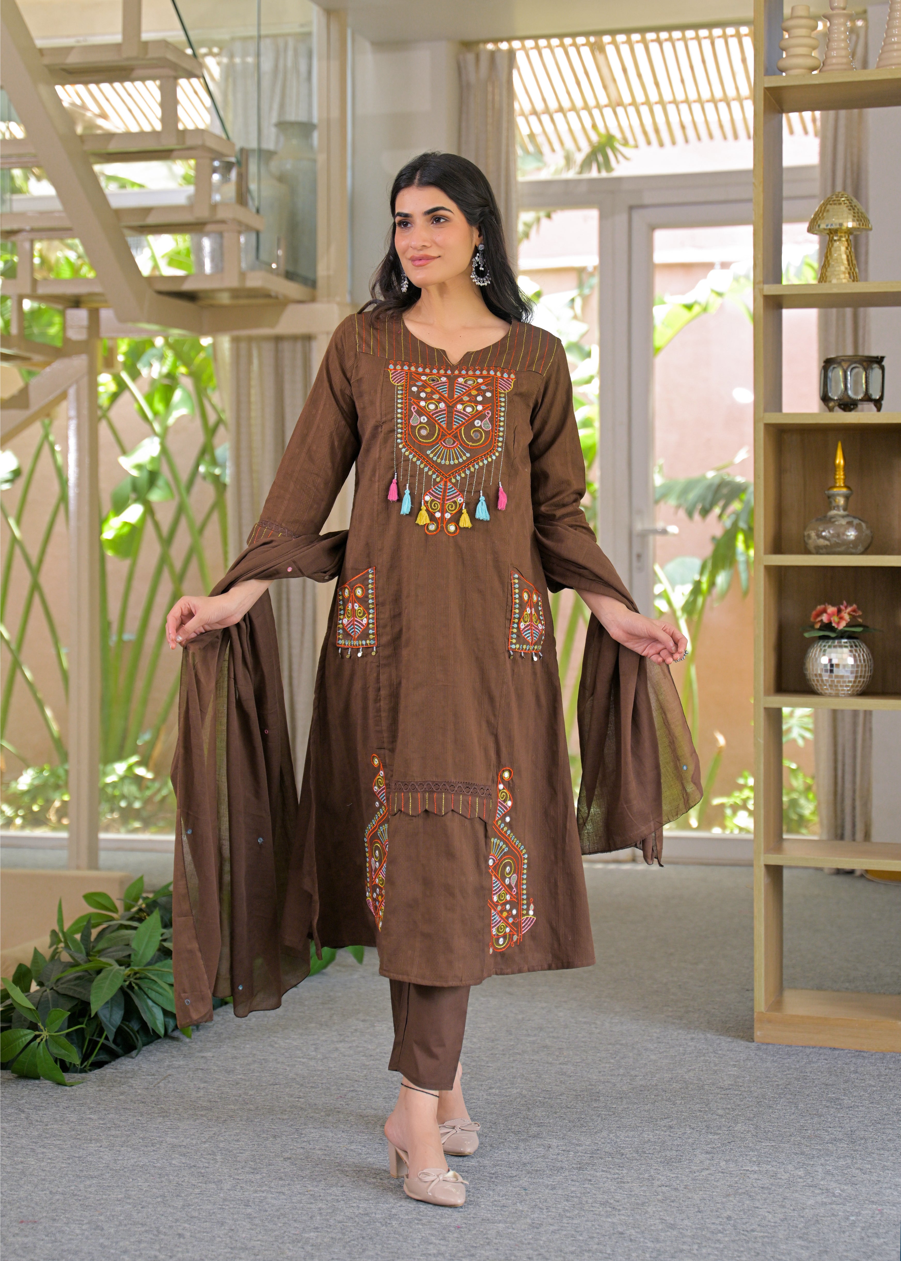 Kurta Pant with Dupatta / 3-Piece Set