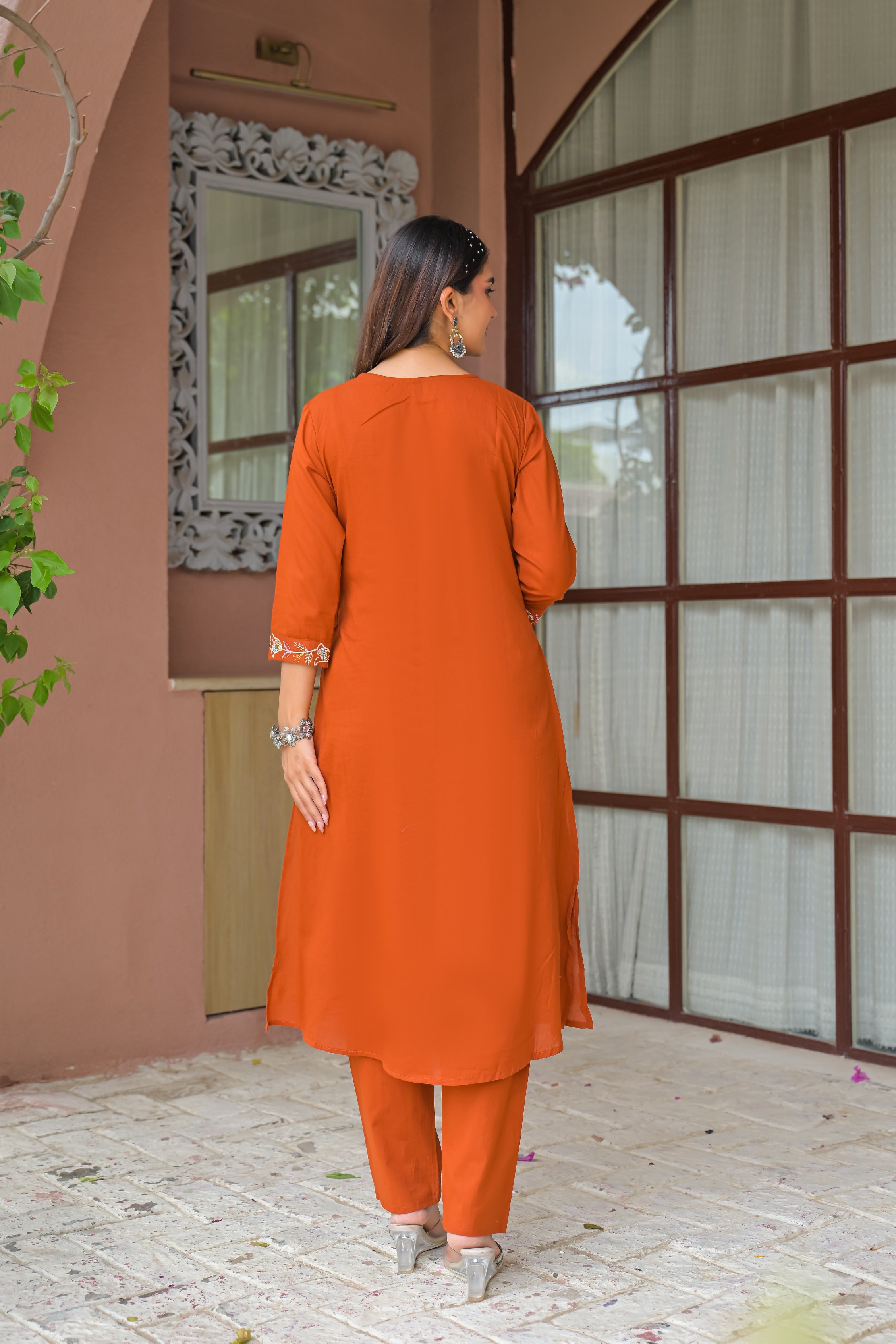 Embroidered 3-Piece Kurta Set
