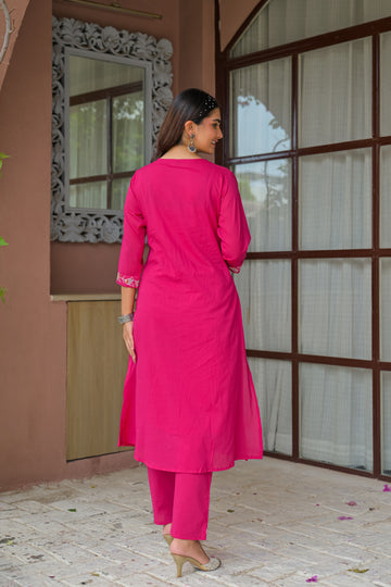Embroidered 3-Piece Kurta Set