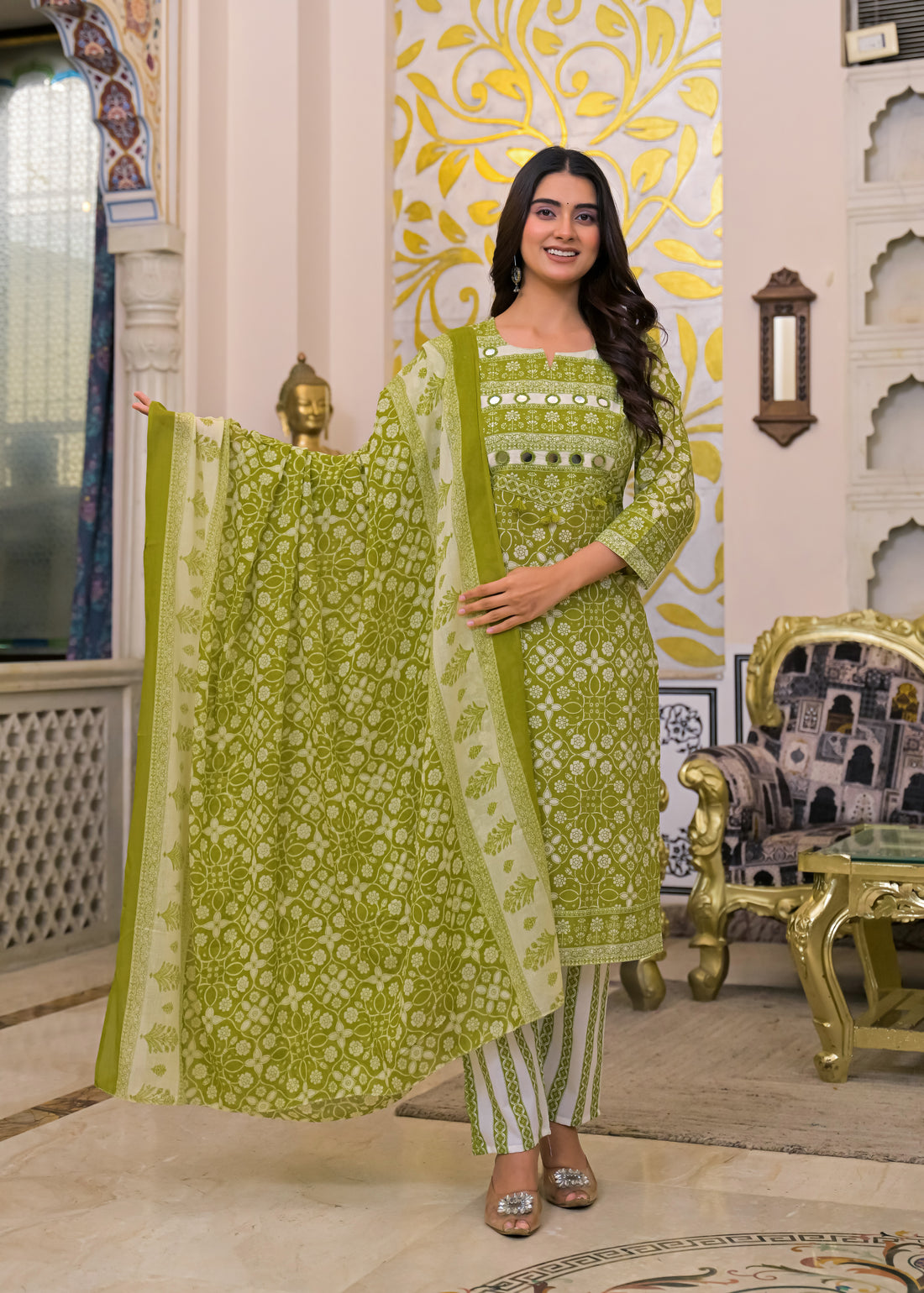 Women's 3-Piece Ethnic Suit Set