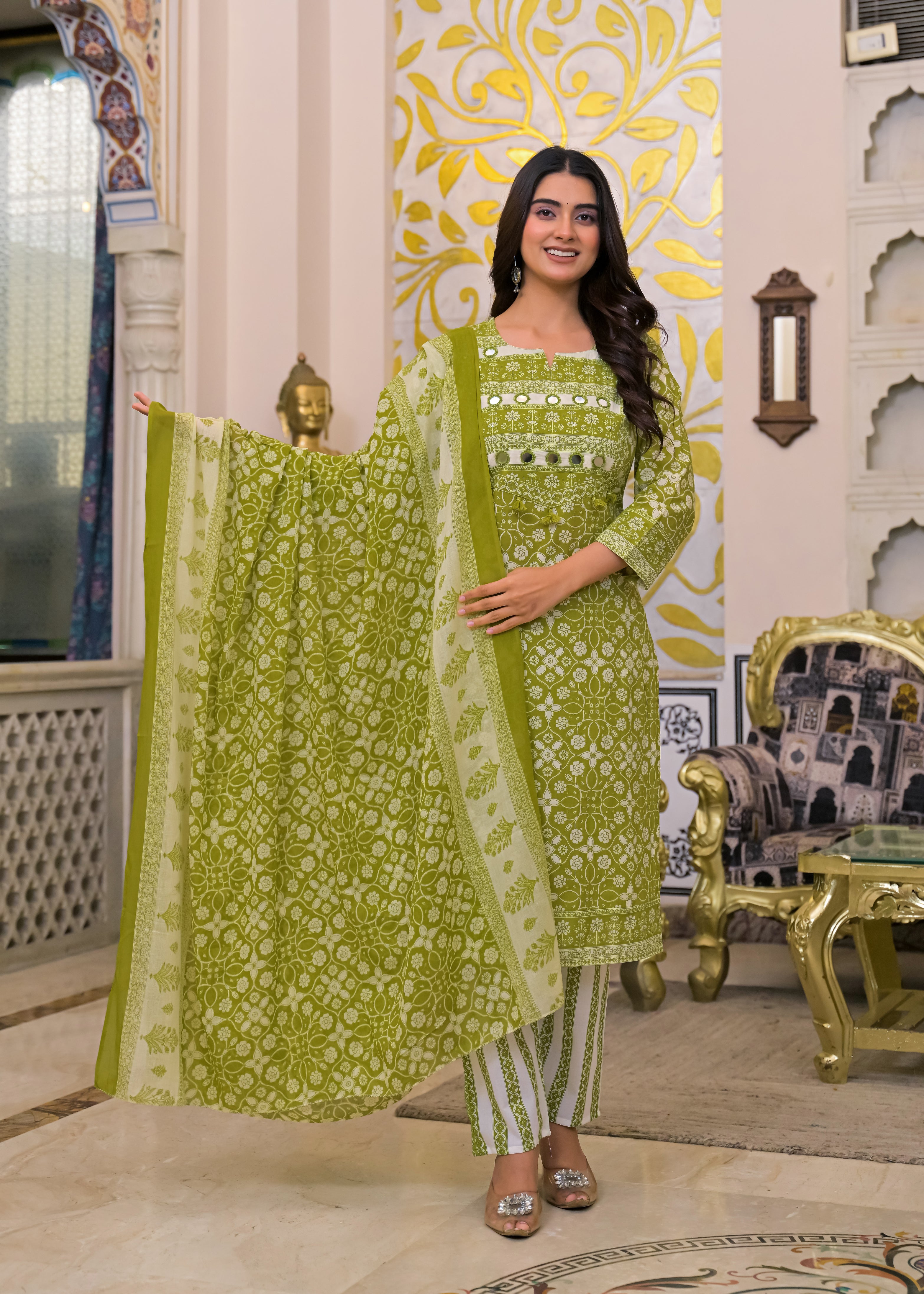 Women's 3-Piece Ethnic Suit Set