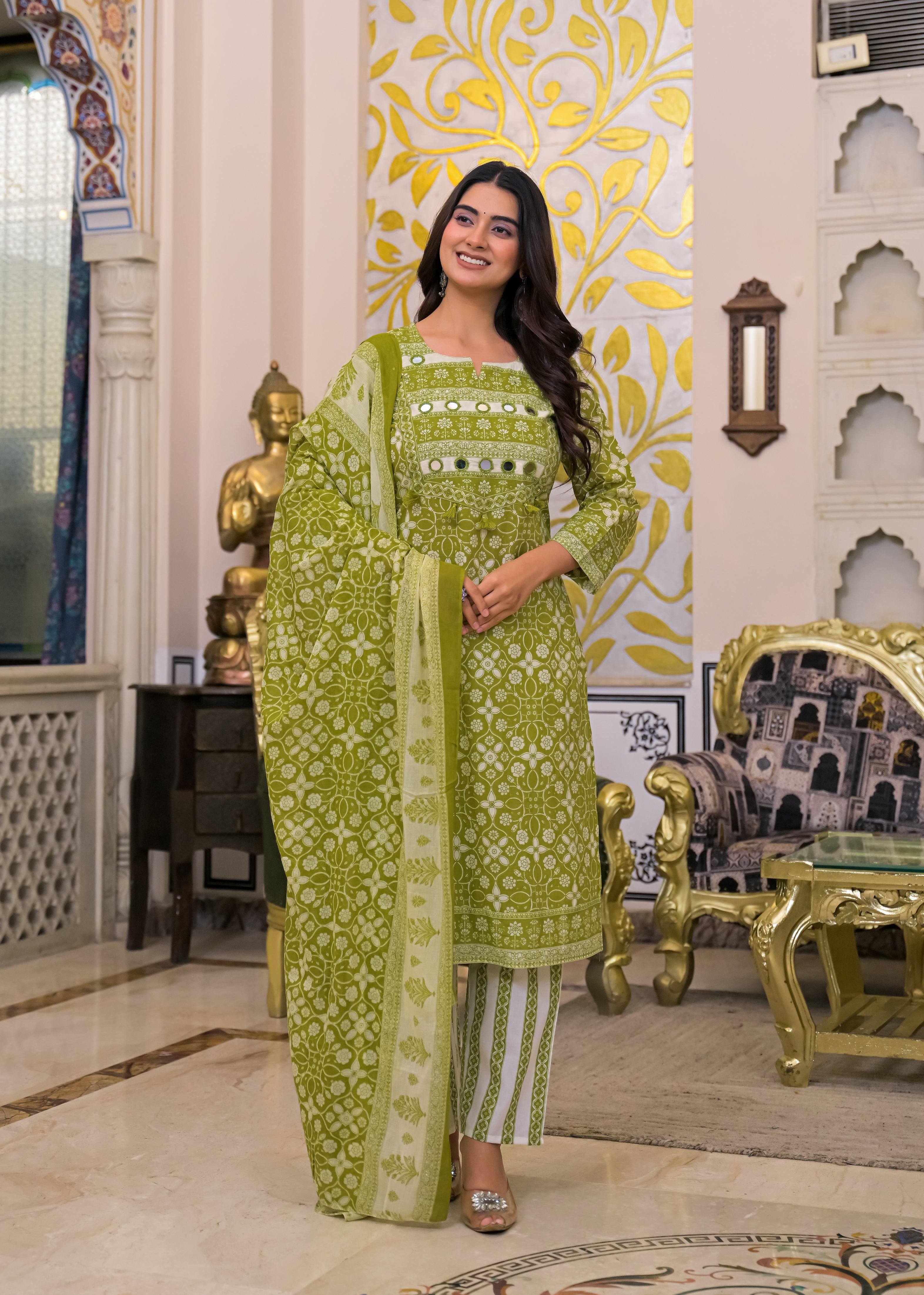 Women's 3-Piece Ethnic Suit Set
