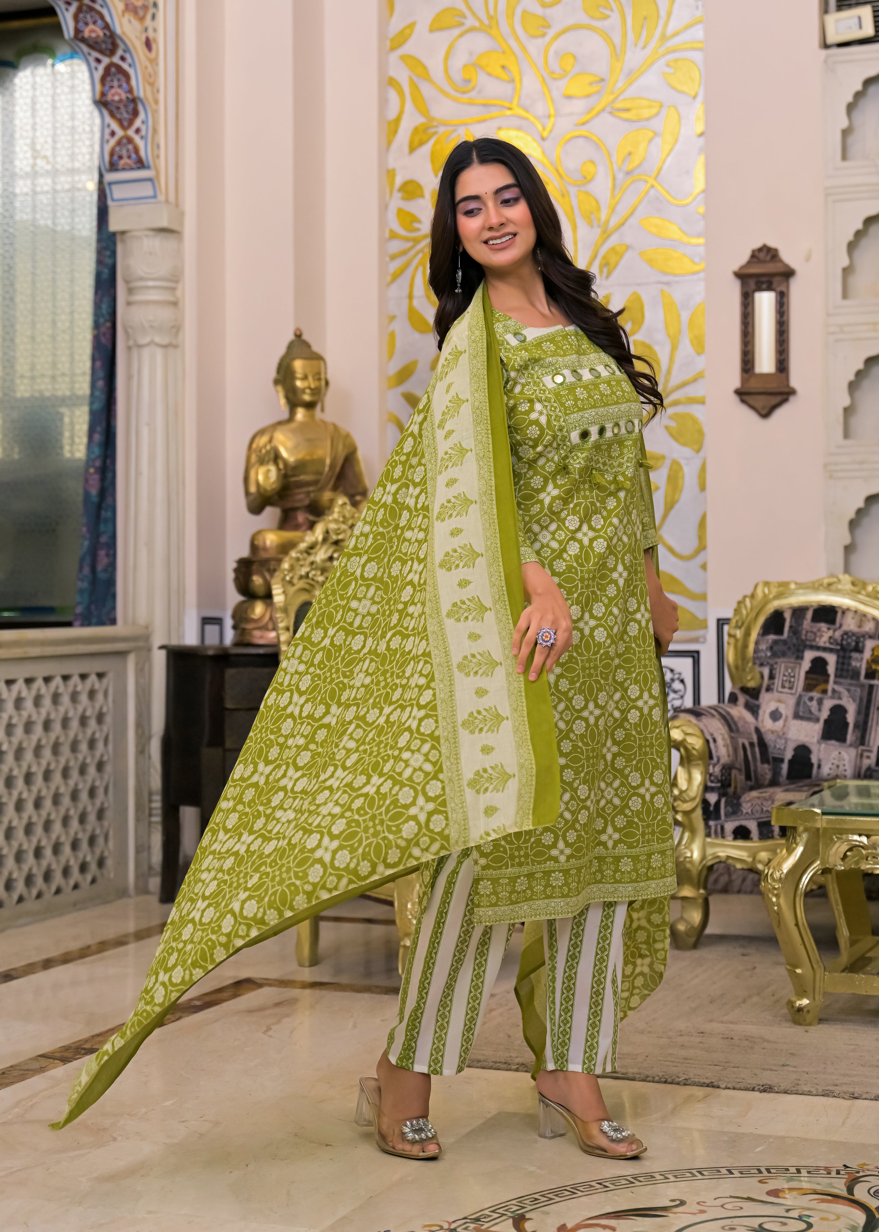 Women's 3-Piece Ethnic Suit Set