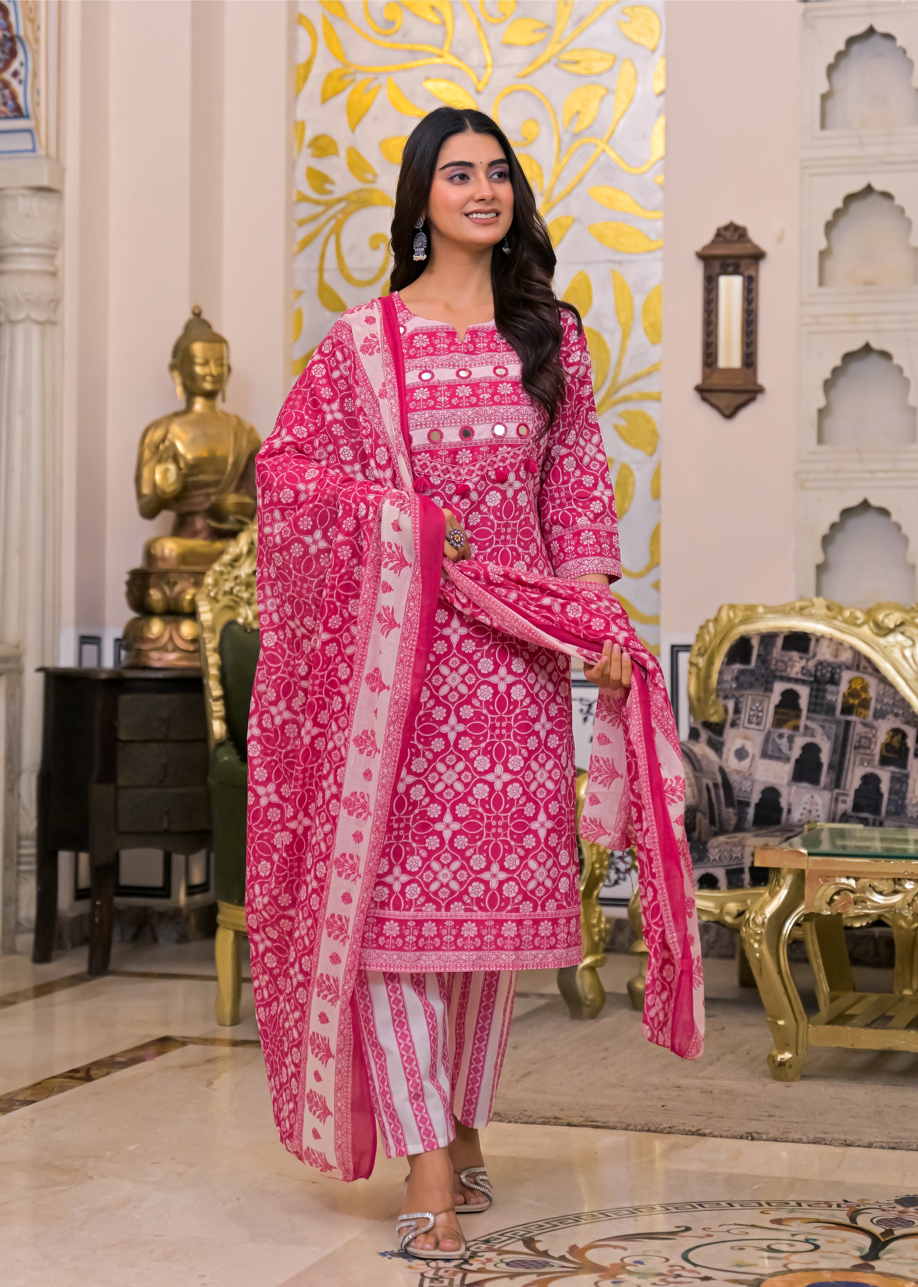 Women's 3-Piece Ethnic Suit Set