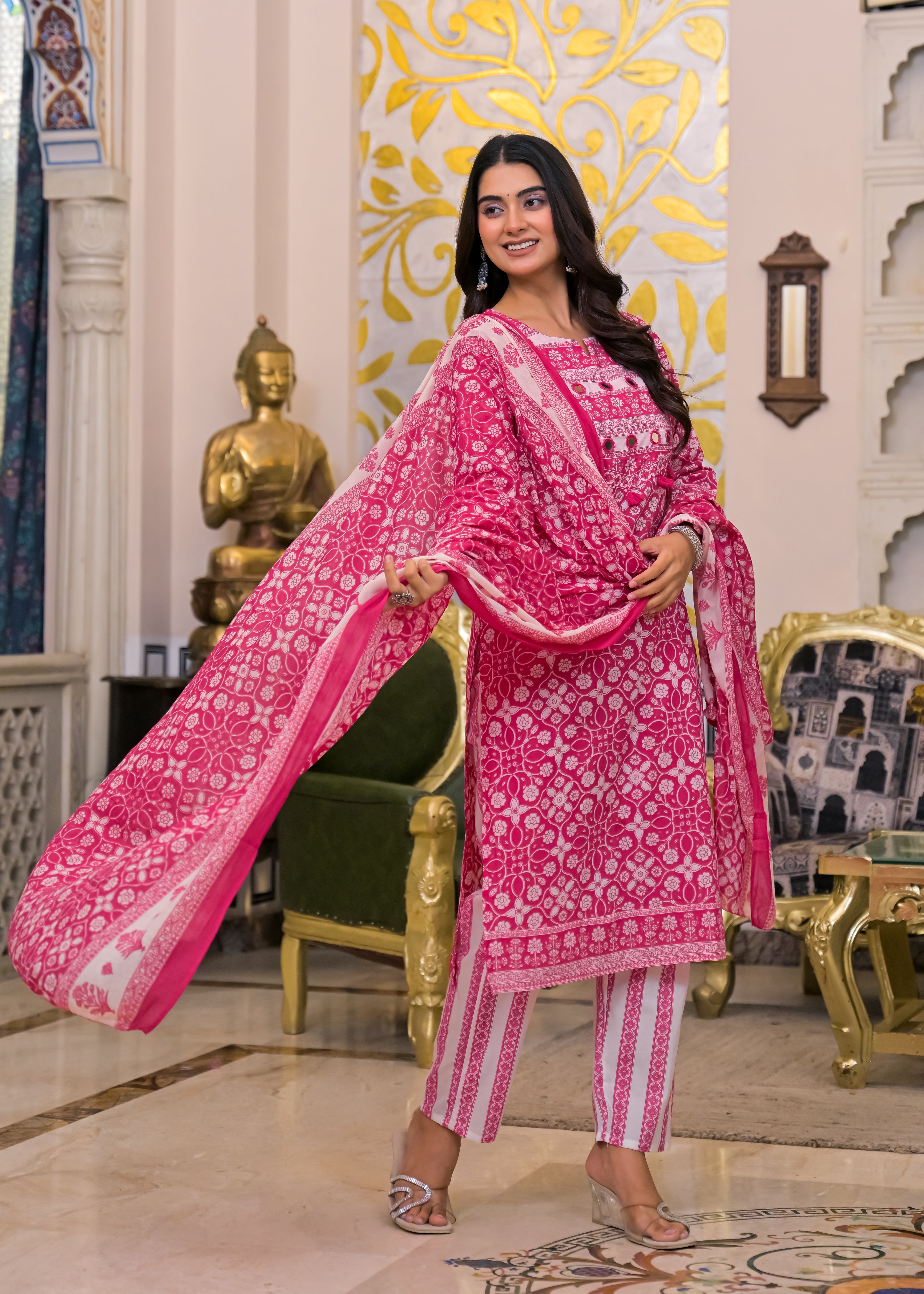 Women's 3-Piece Ethnic Suit Set