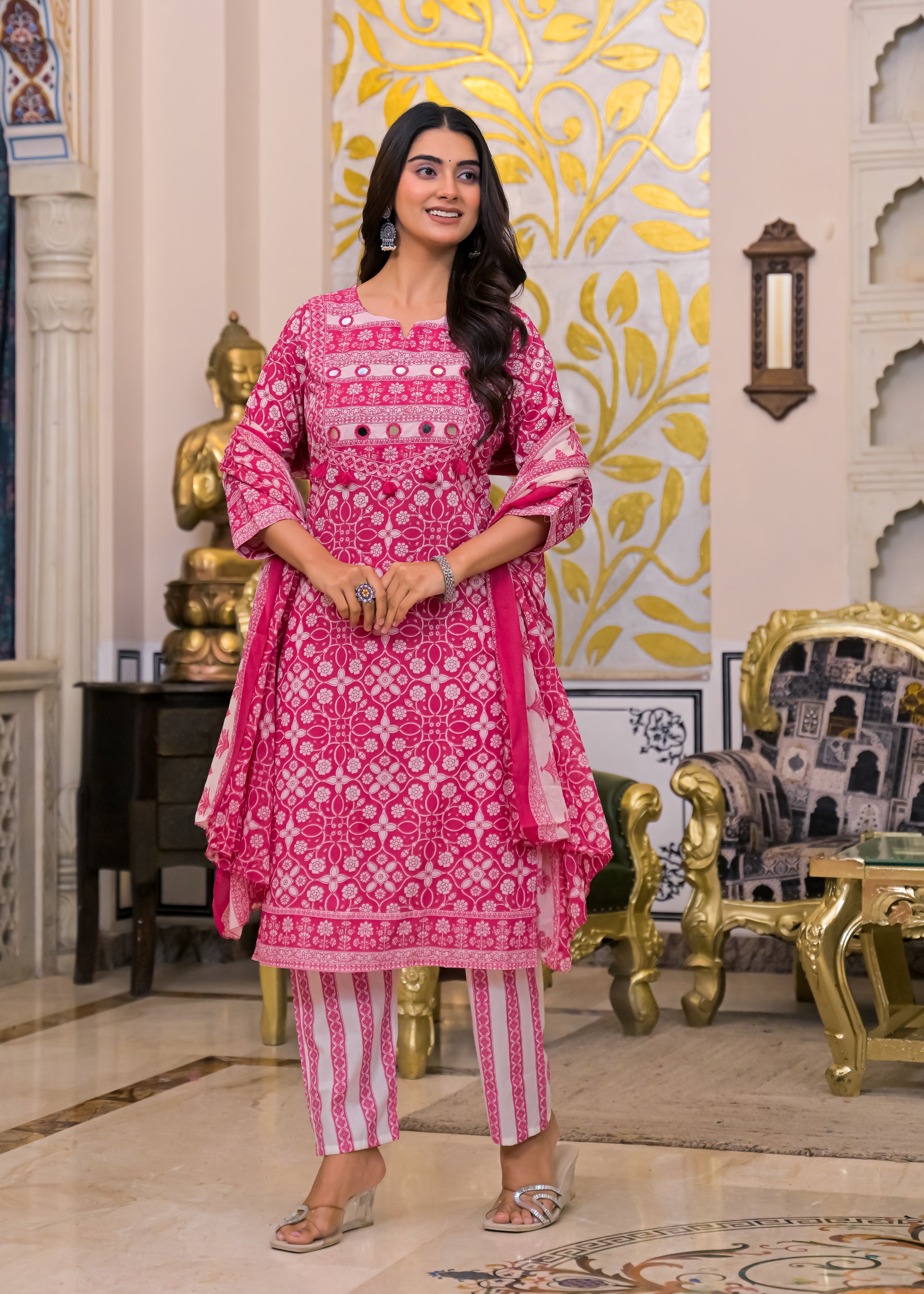 Women's 3-Piece Ethnic Suit Set