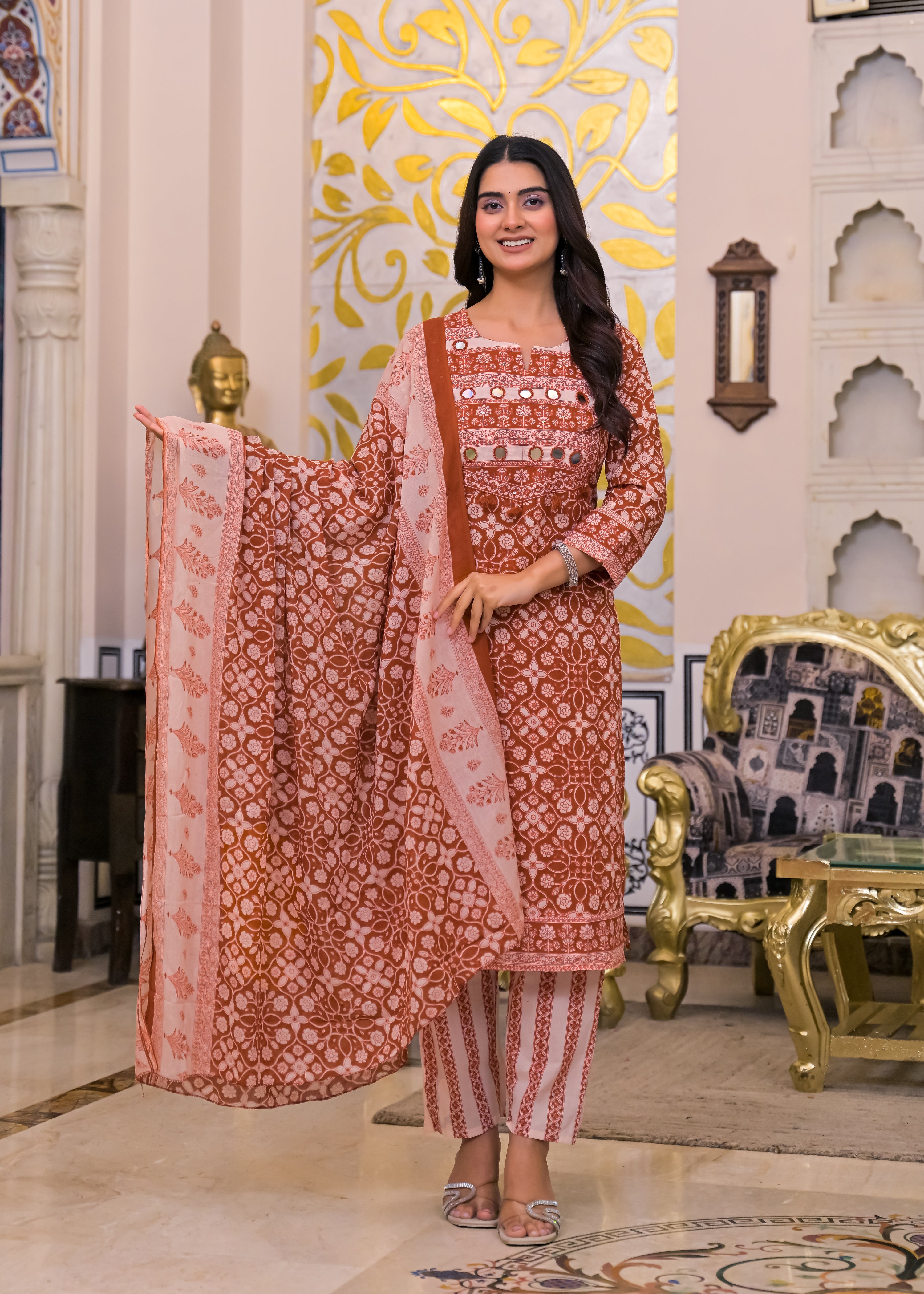 Women's 3-Piece Ethnic Suit Set