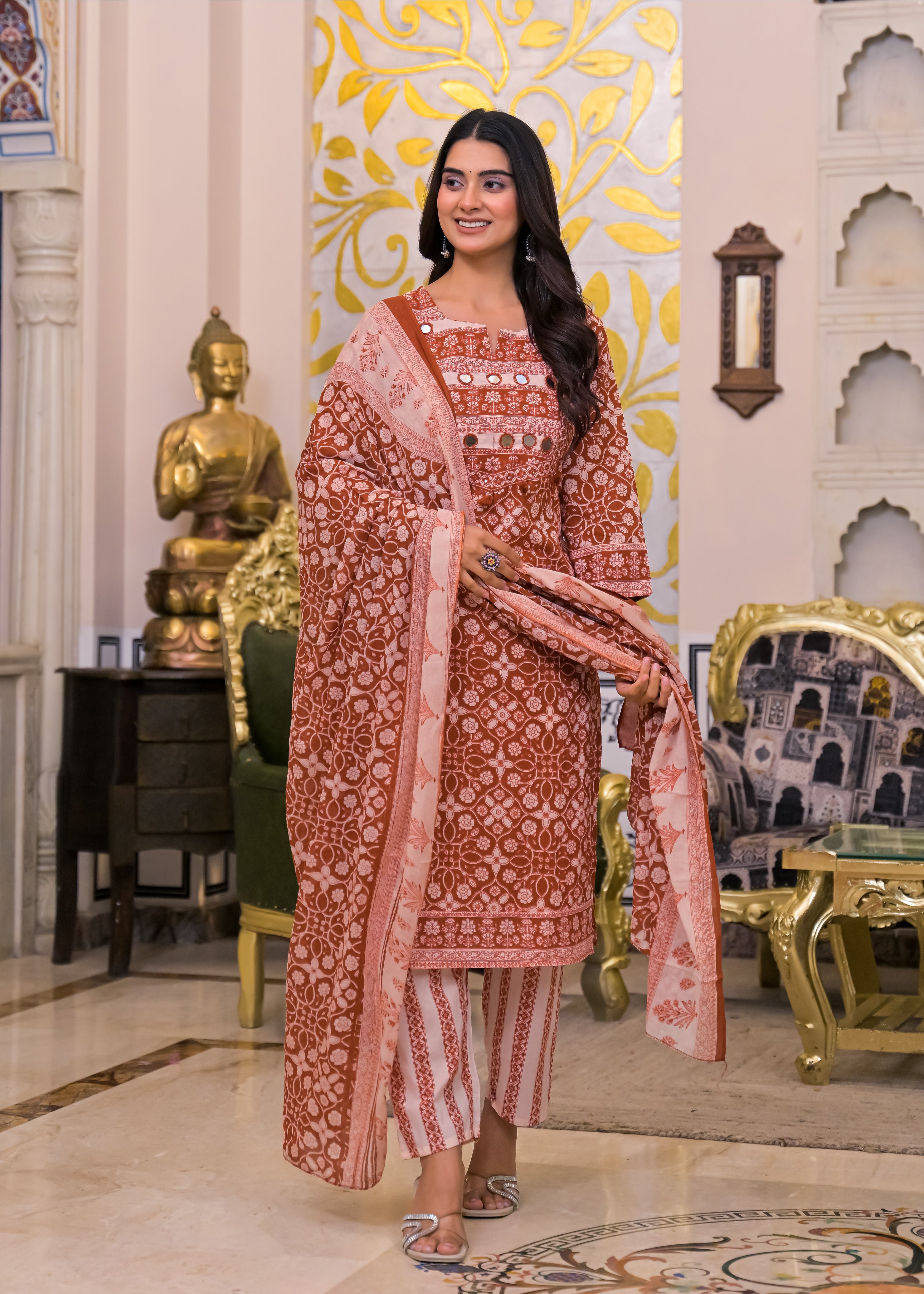 Women's 3-Piece Ethnic Suit Set