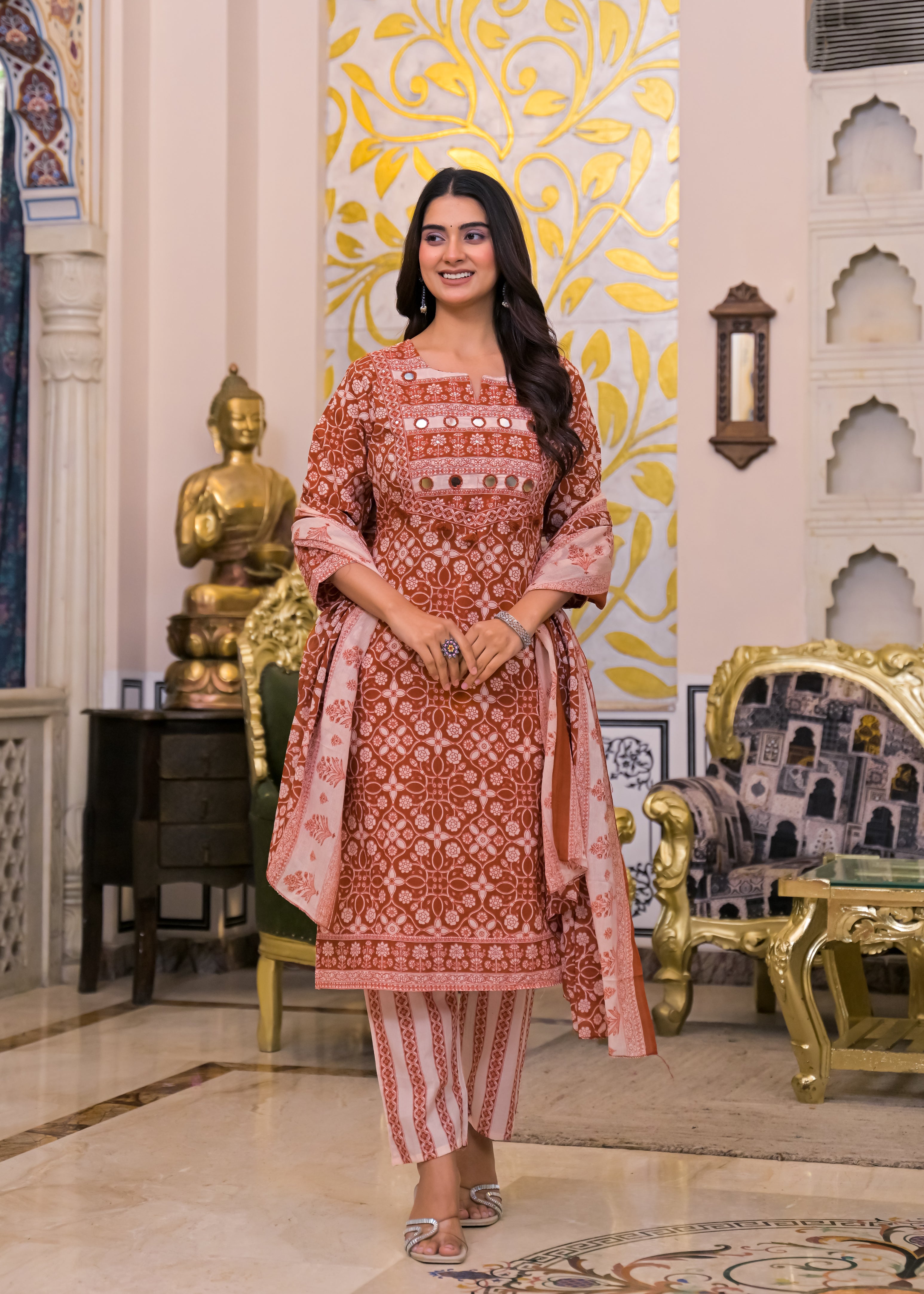 Women's 3-Piece Ethnic Suit Set
