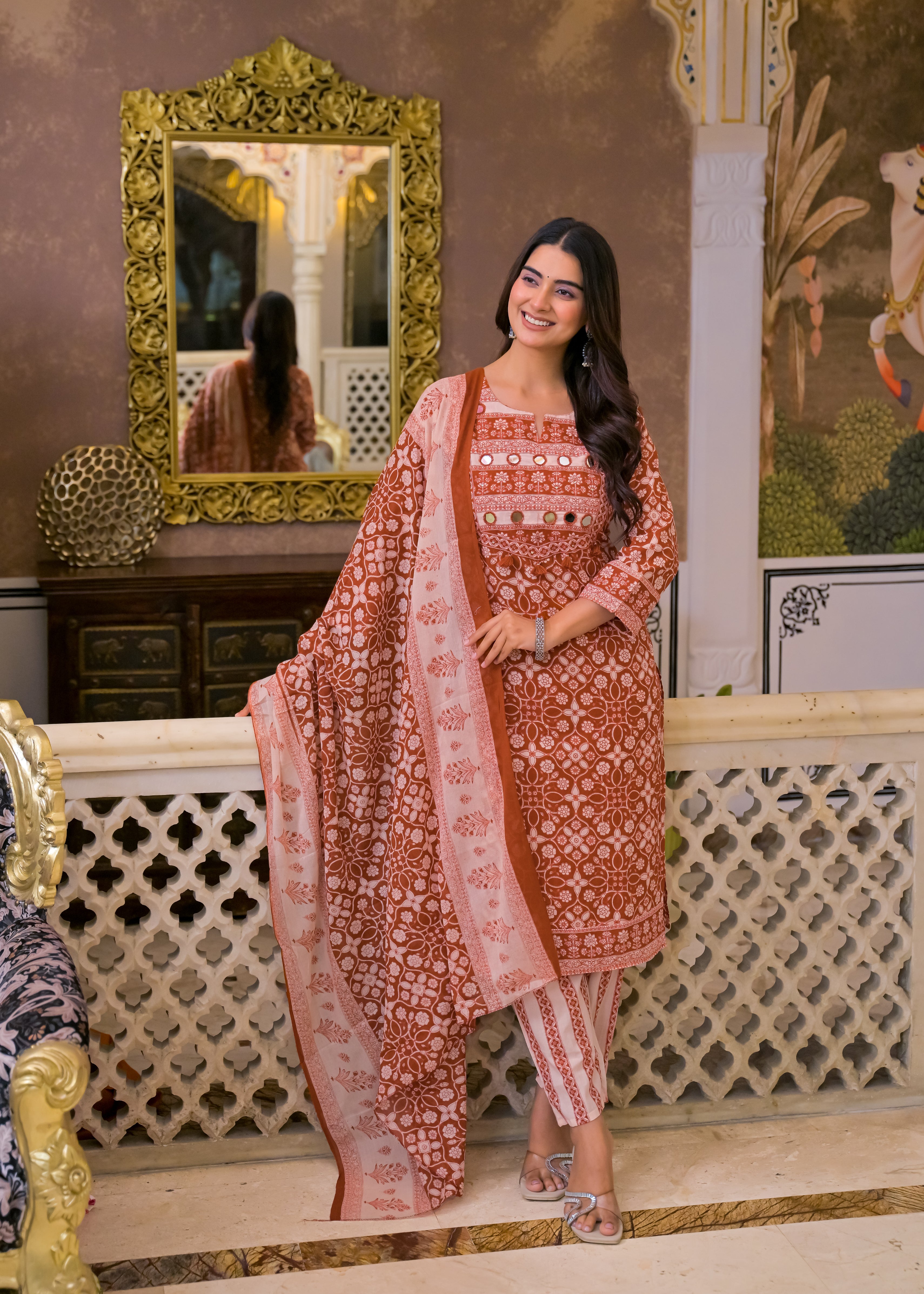 Women's 3-Piece Ethnic Suit Set