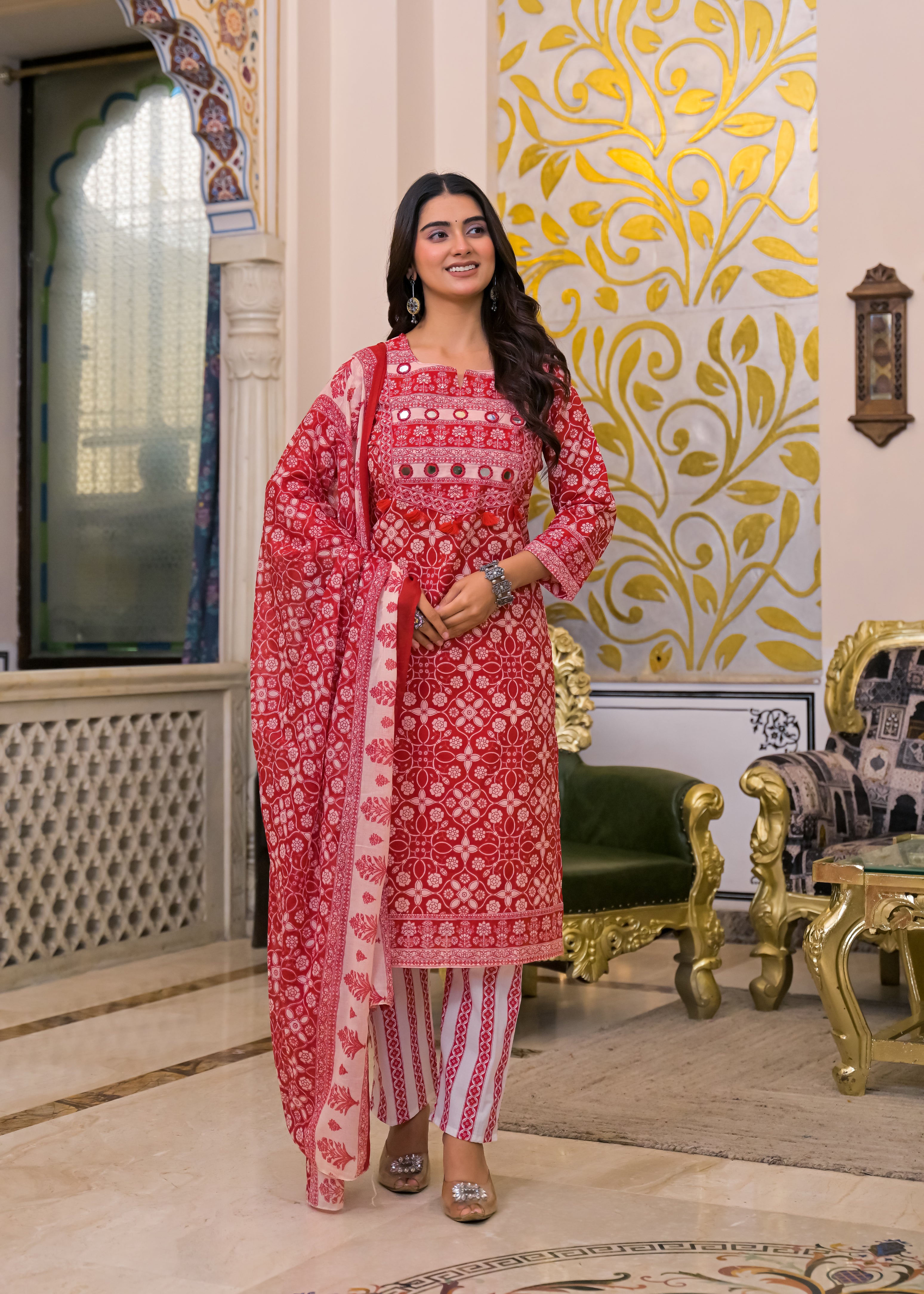 Women's 3-Piece Ethnic Suit Set